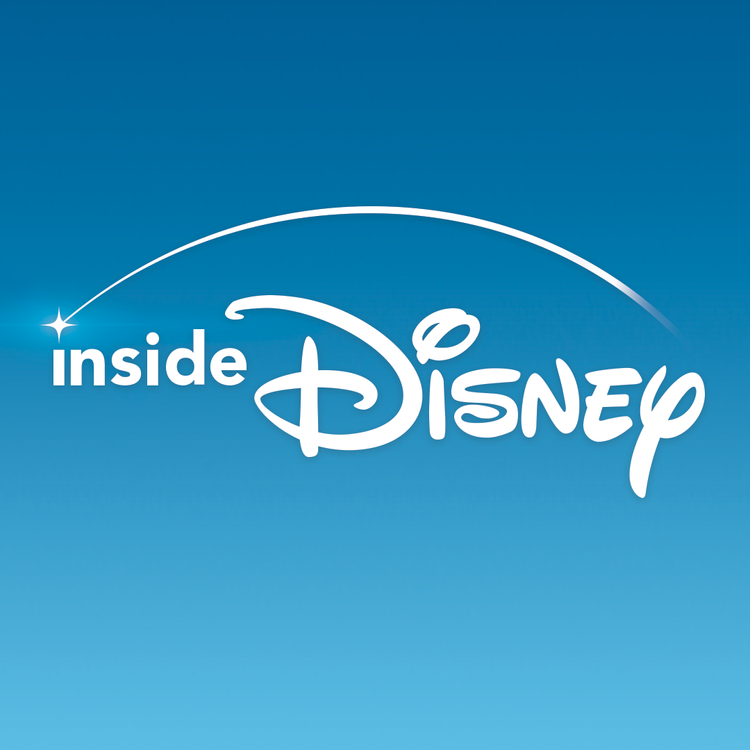 Logo for Inside Disney with a blue background and white text.