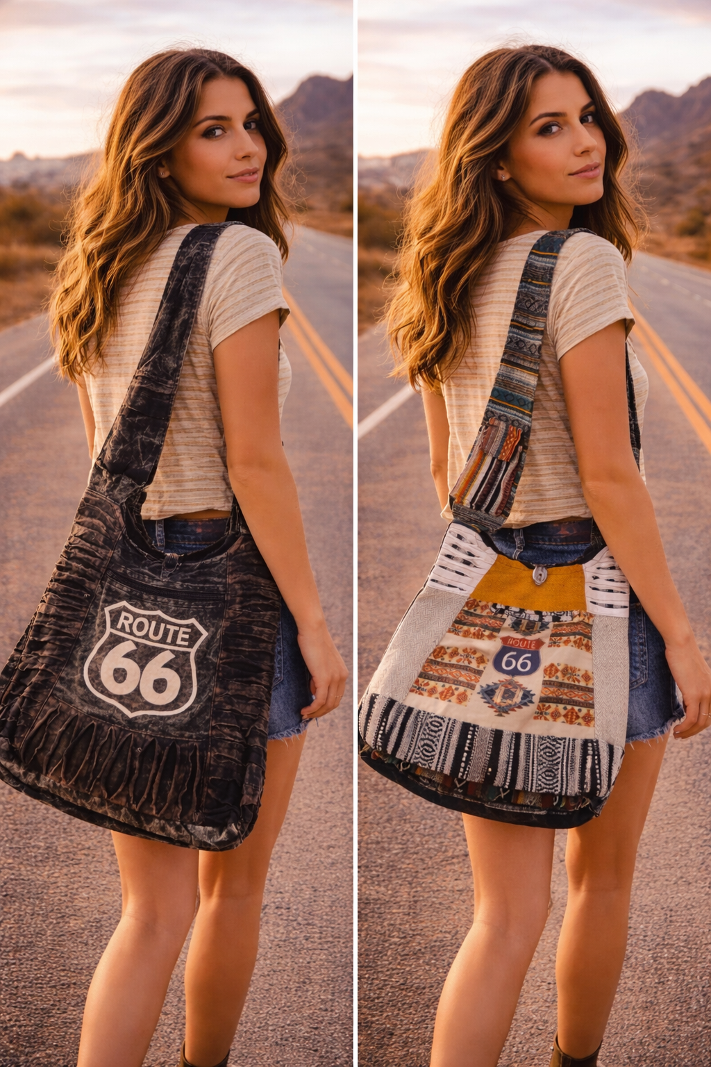 Route 66 Aztec Wanderer Tote Bag
