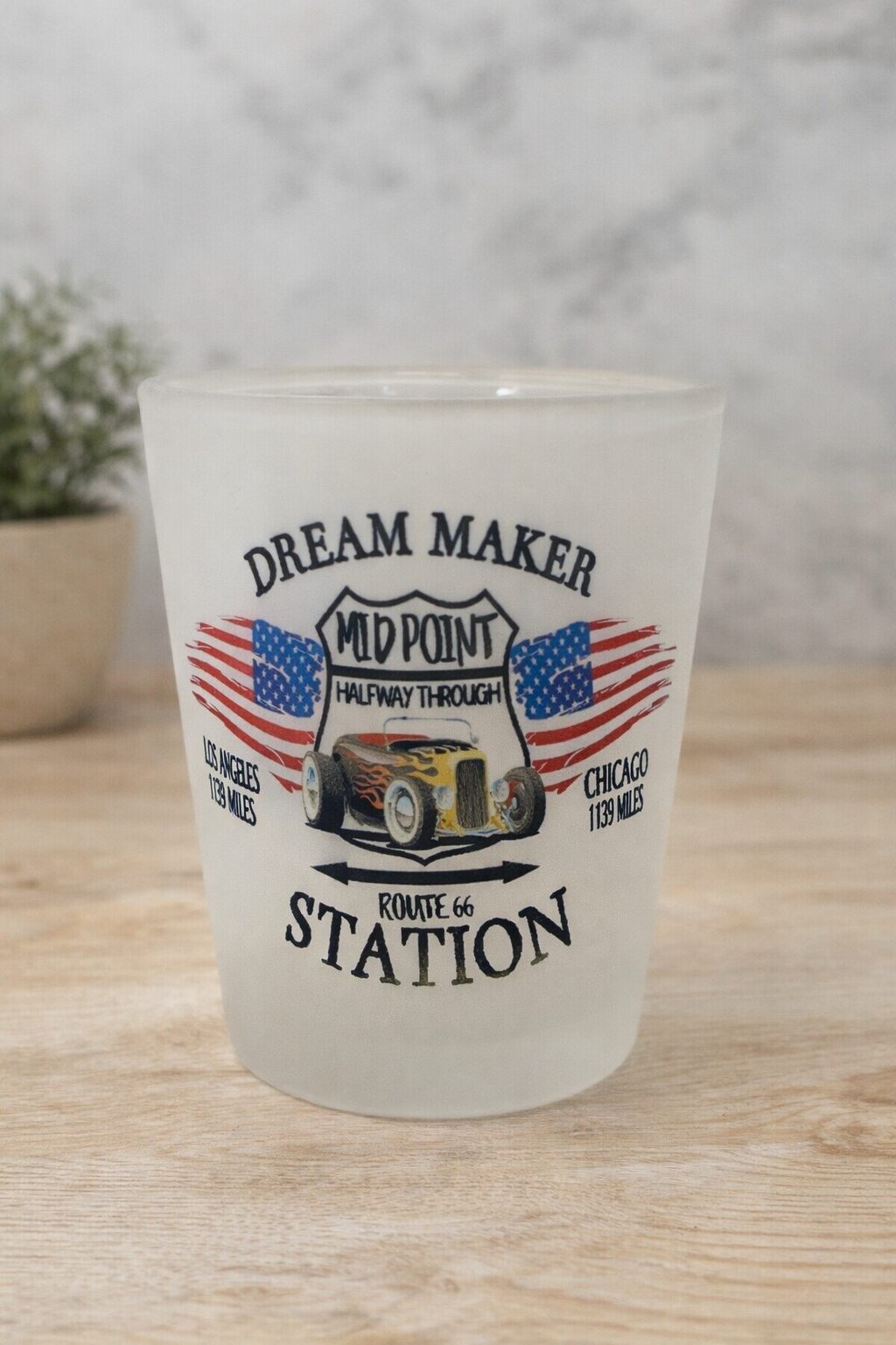 Dream Maker Station All‑American Shot Glass