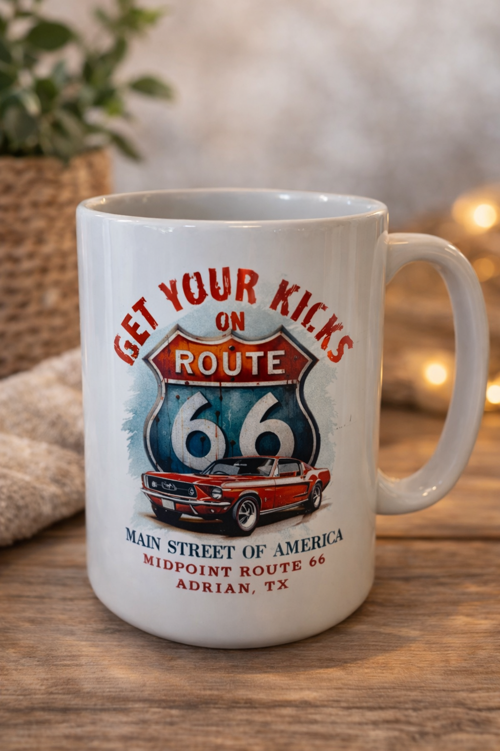 'Get Your Kicks' Coffee Mug