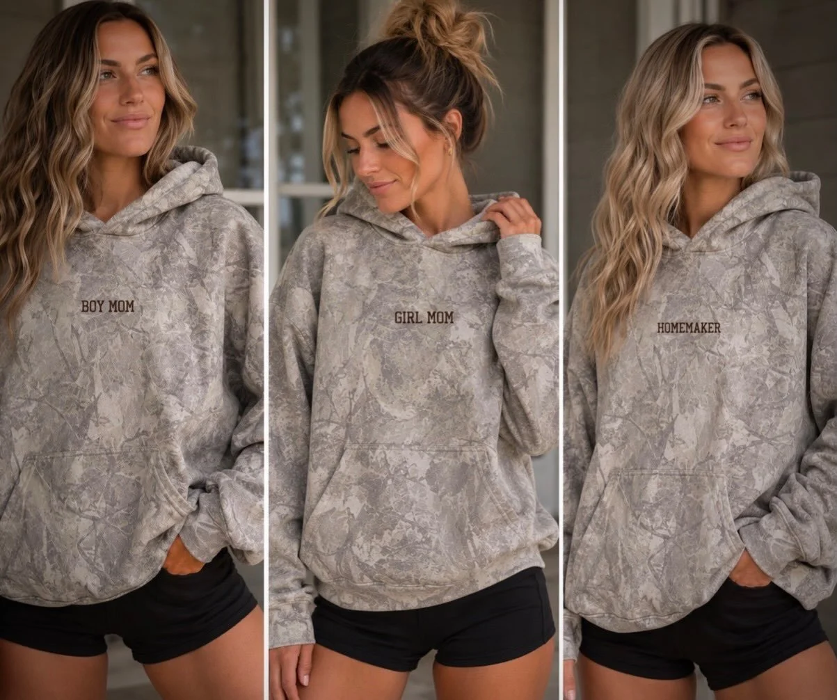The hoodie you&rsquo;ve all been asking for is finally here. 🤎

Premium quality. Heavyweight. Ultra-soft. Oversized. Boxy. Everything you want in the perfect hoodie.

These are fully customizable! Boy Mom, Girl Mom, Homemaker, your favorite sports t