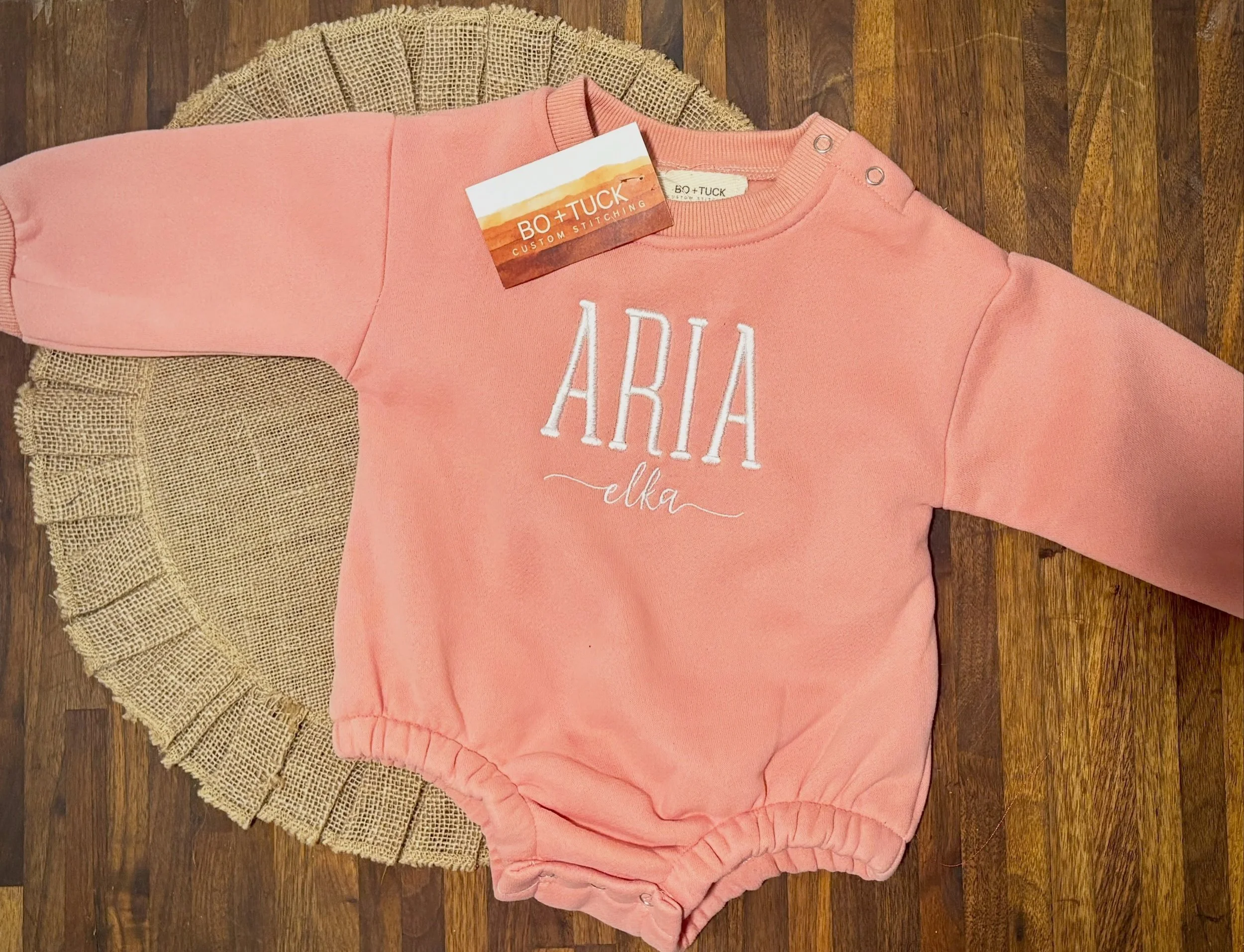 The sweetest personalized bubble ❤️ Available in several colors and made extra special with their name.
