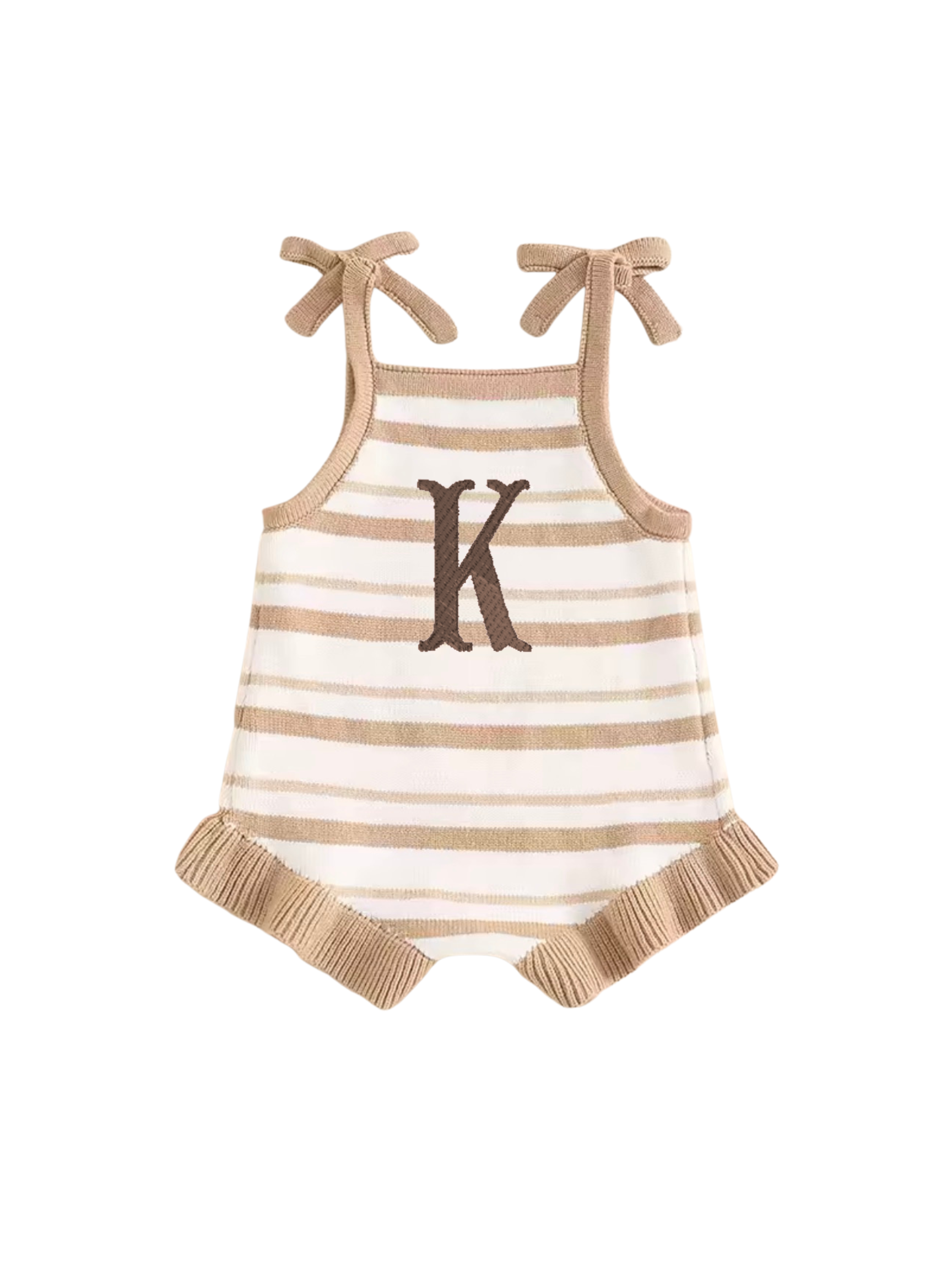 STRIPE KNIT ROMPER