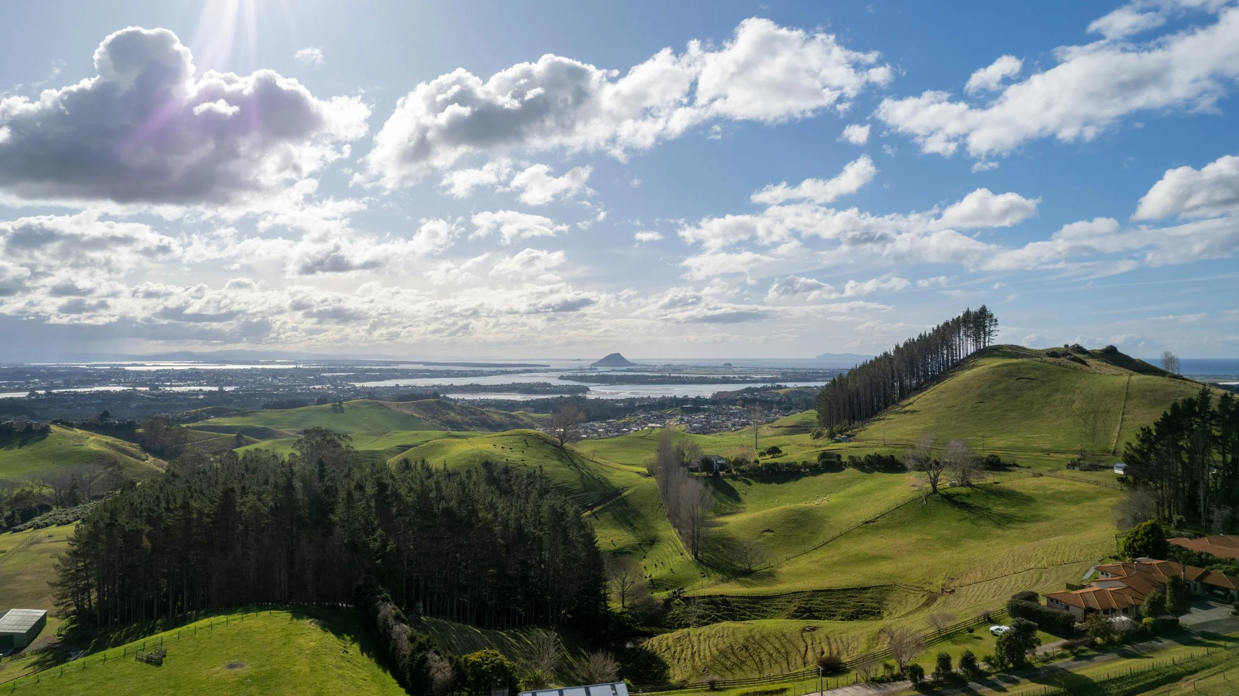Image of rural Bay of Plenty from the Papamoa hills
