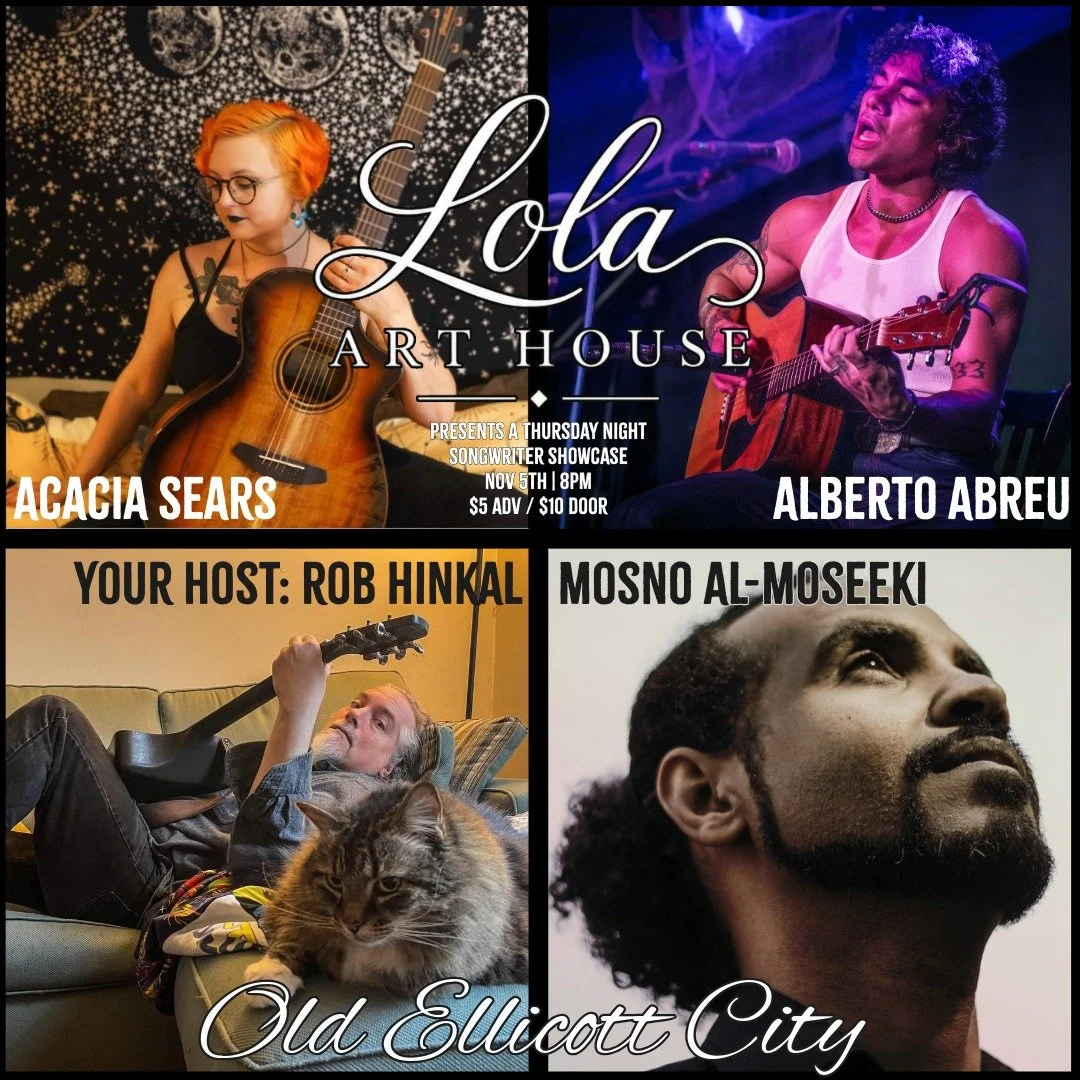 Songwriter Showcase Presented by ilyAIMY & Lola Art House
