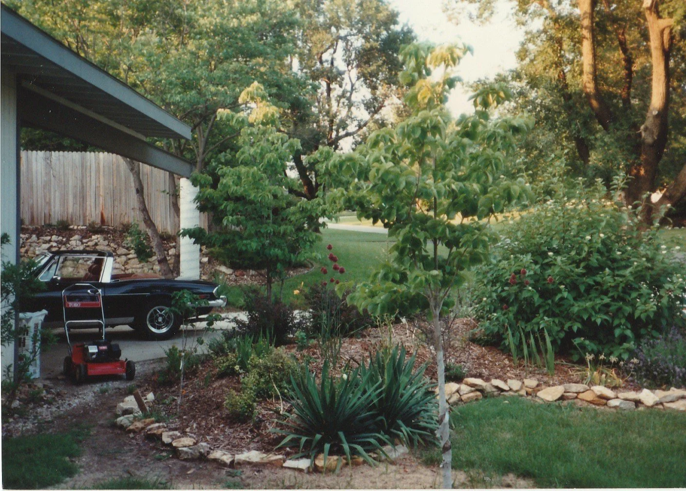 Exterior shot of the house in its heyday