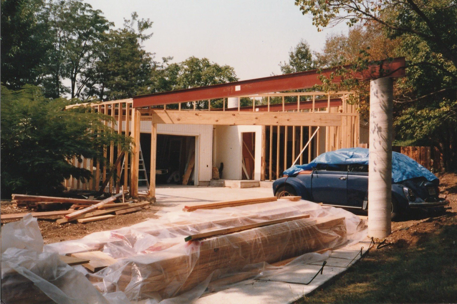 Original garage construction