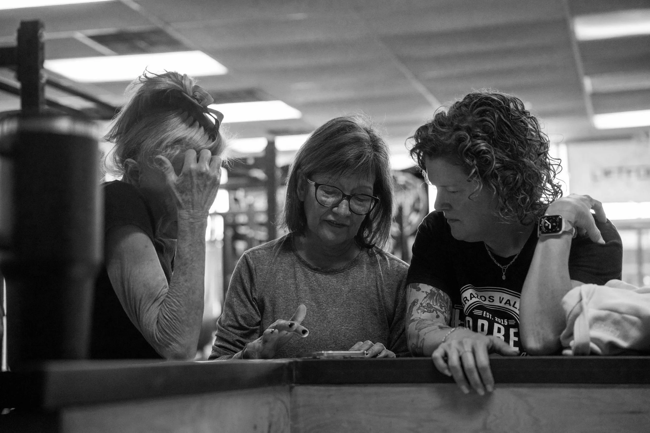Women training at Brazos Valley Barbell in College Station Texas