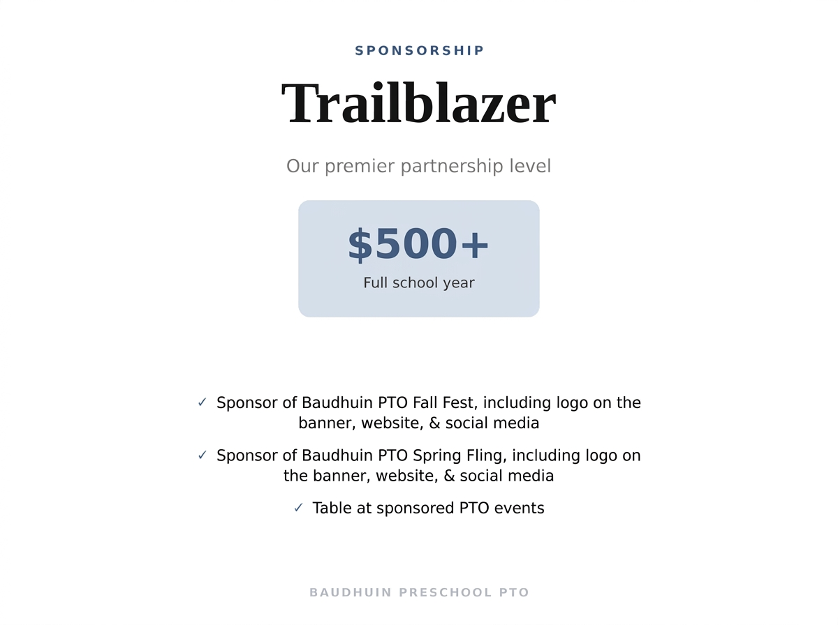 Trailblazer Sponsor
