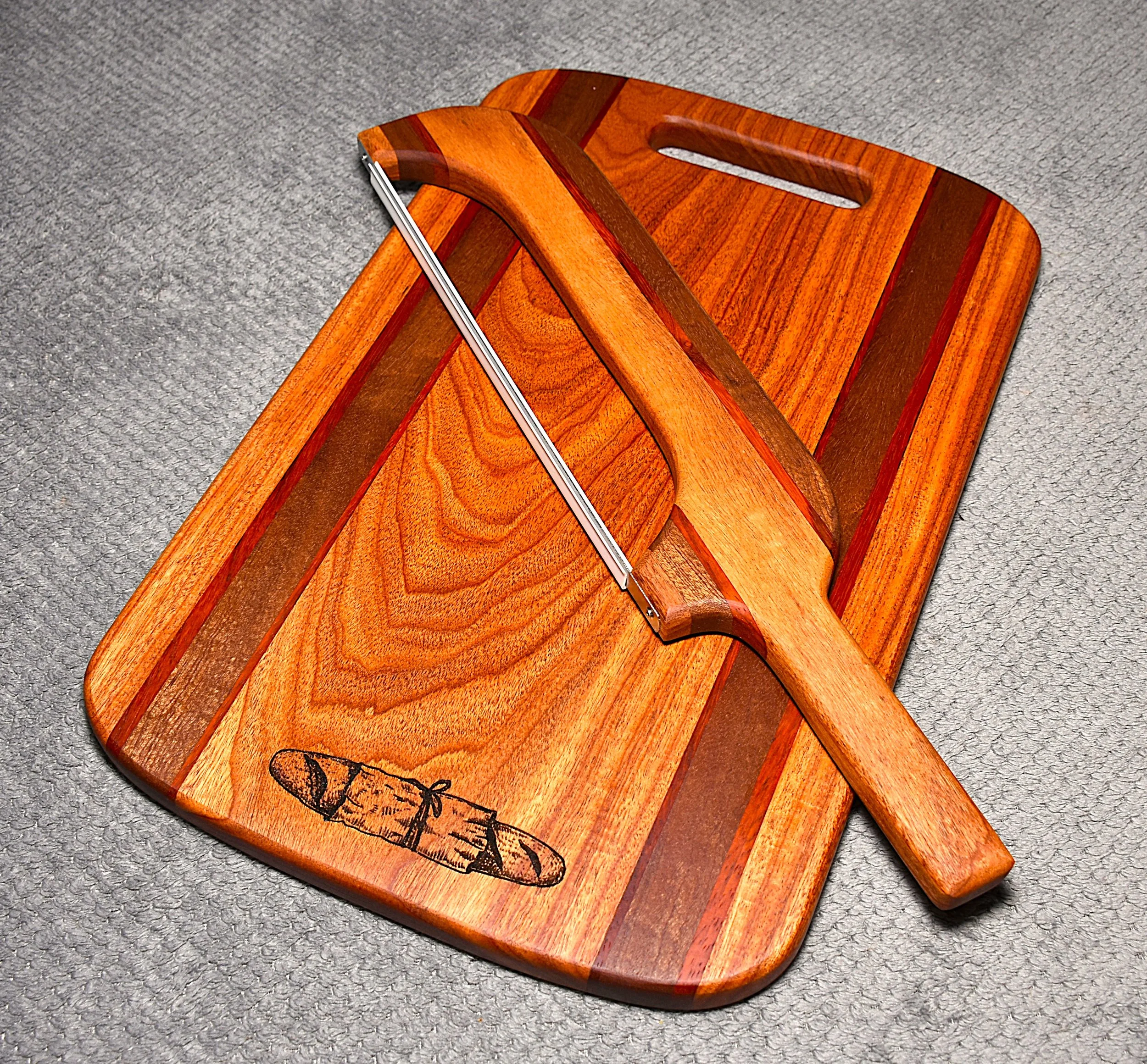 Bread Board w/Matching Bread Knife