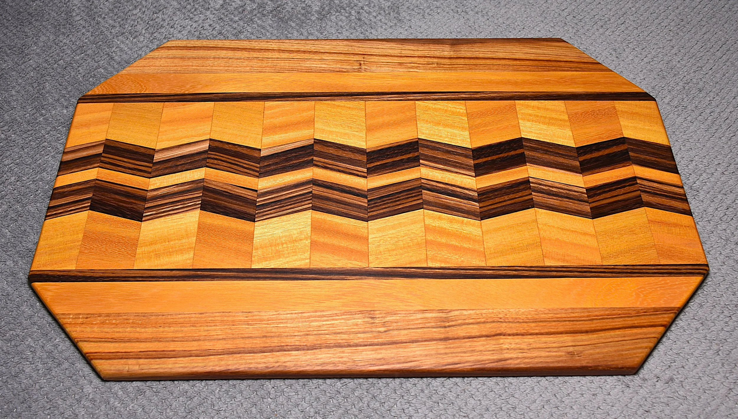 Charcuterie Board w/Chevron Pattern