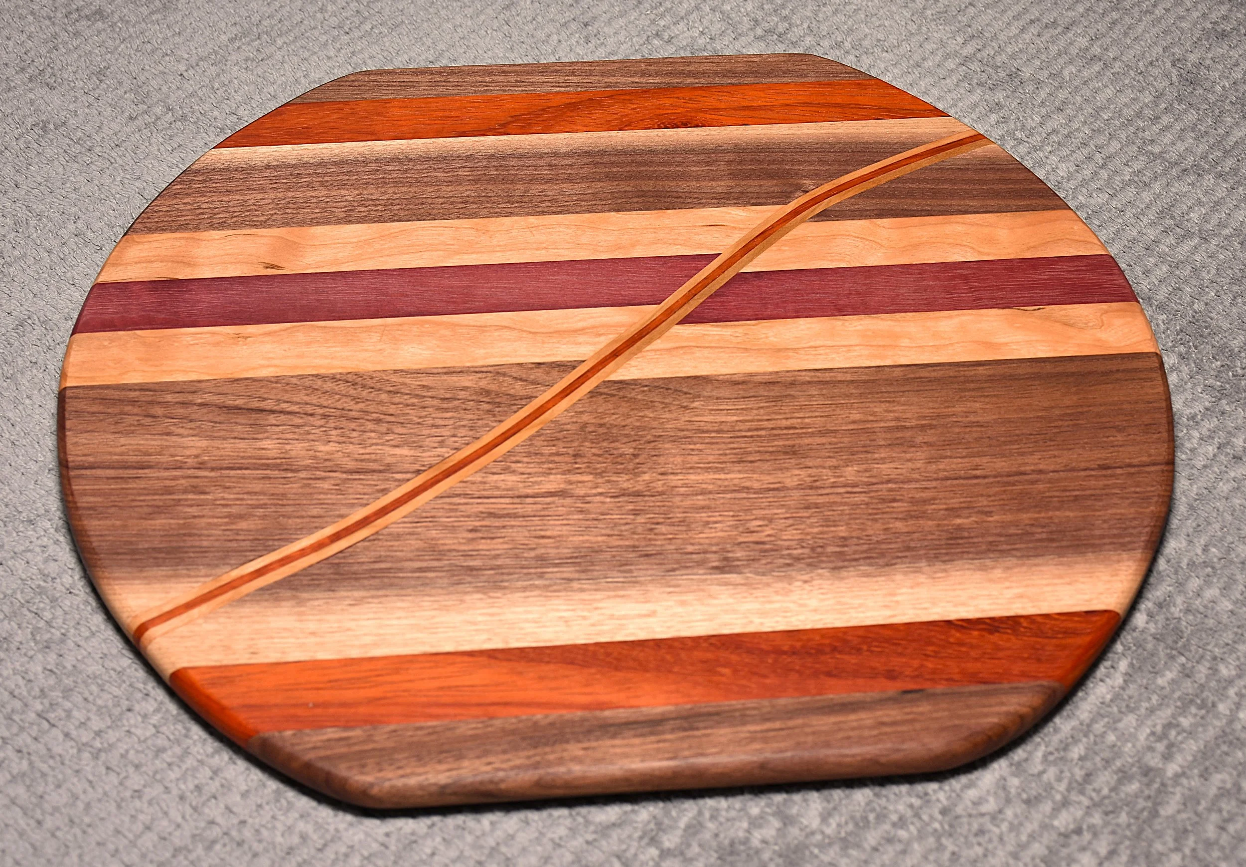 Lazy Susan w/Curved Inlay