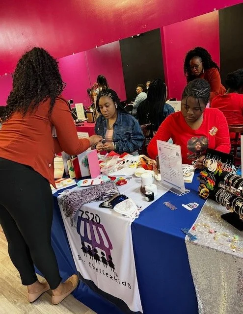 pop ups, women, black business, family business, tshirts, spa bag, handmade