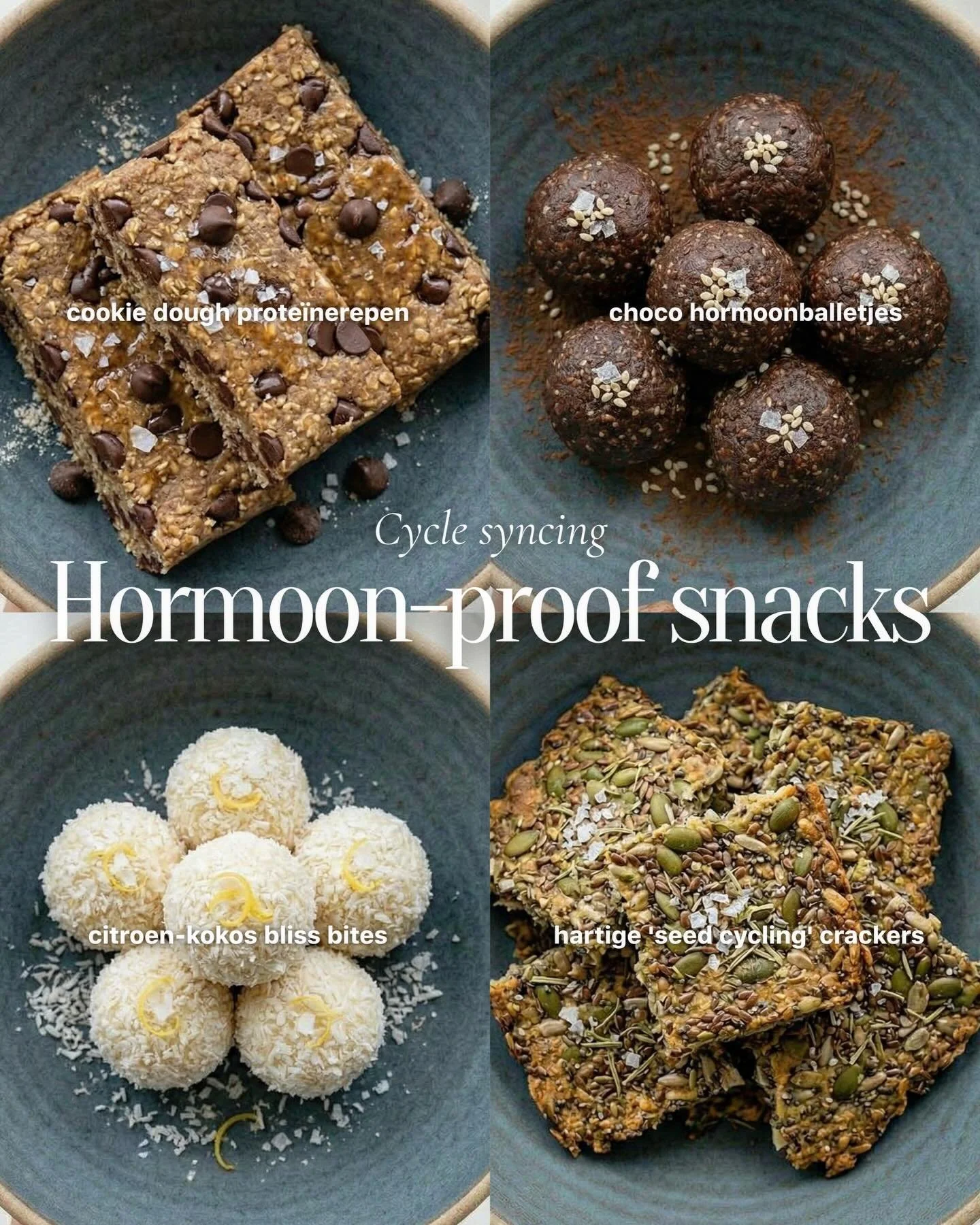 Heb jij ook van die dagen waarop je lichaam schreeuwt om chocolade of zoute chips? Cravings negeren hoeft helemaal niet, als je ze maar voedt met wat je hormonen &eacute;cht nodig hebben. Ik deel hieronder precies waarom deze vier snacks mijn absolut