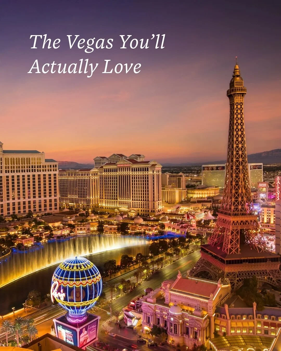 Think you know Vegas? 🎰 Think again. Beyond the slots and shows, Vegas offers world-class food, desert hikes, art, and spas worth the trip alone. Ready to do Vegas differently? Send me a message ✨