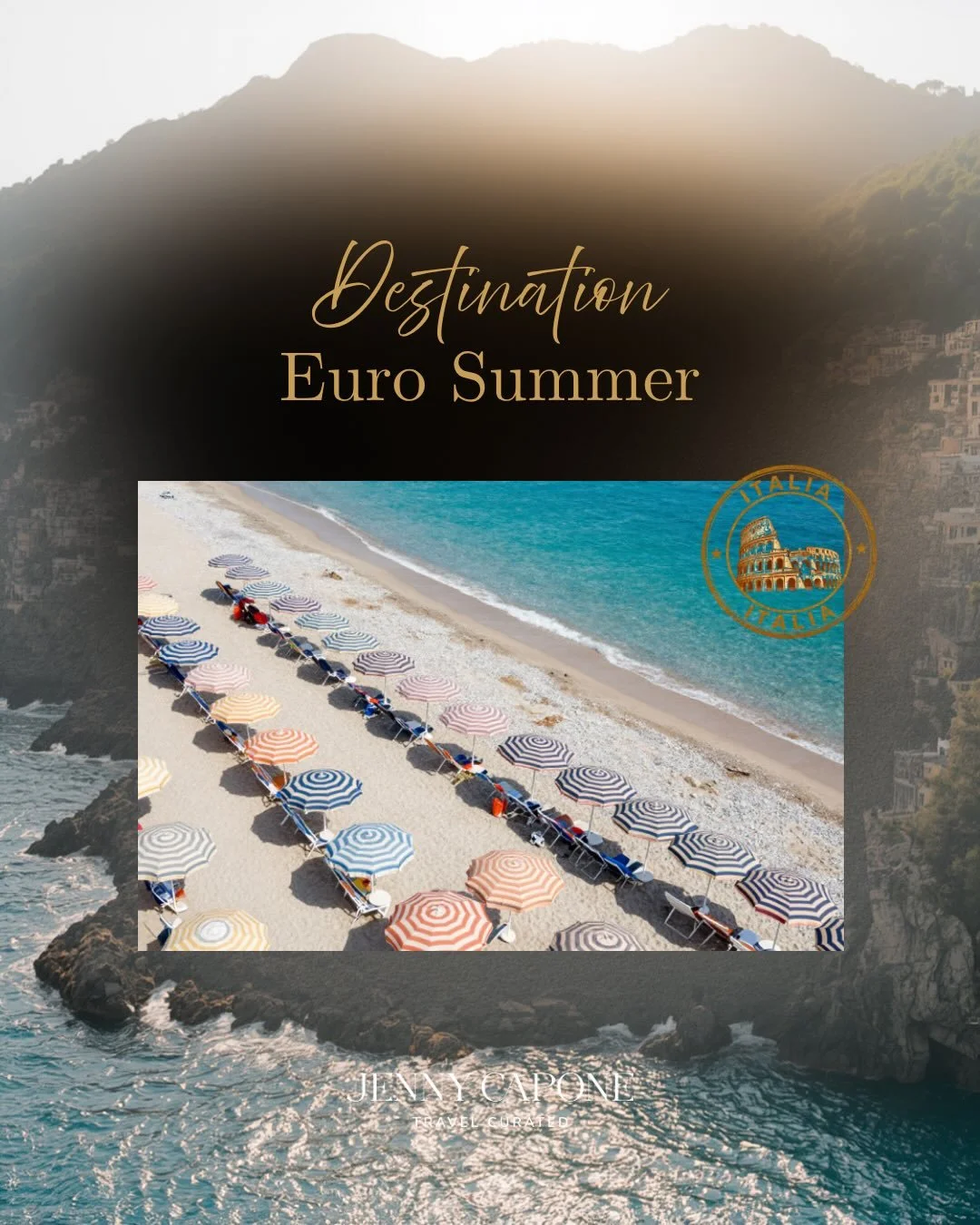 A very Euro Summer awaits 🍋 Swipe for a look at some of the stunning destinations our clients are jetting to this season. Where are you dreaming of next? 

#EuroSummer #LuxuryGetaway #WanderlustInspo #TravelDesigner #JennyCaponeTravel