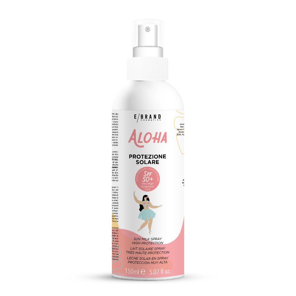 Latte Solare Spray Aloha SPF 50+, Ebrand Cosmetics, 150 ml