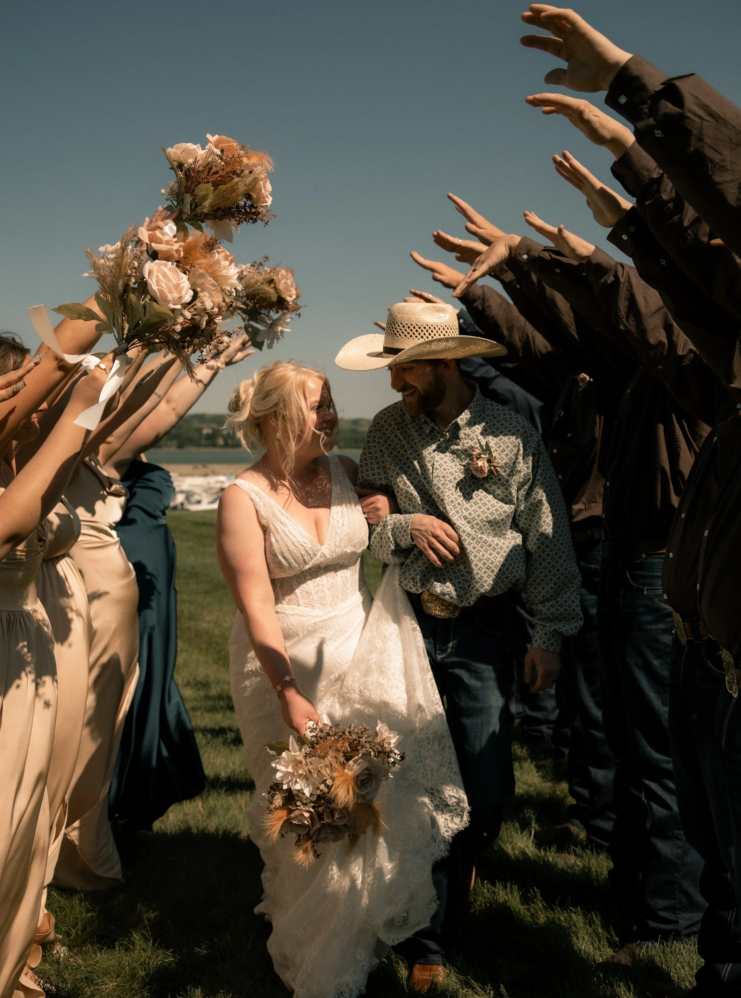 Windy Wedding on the River