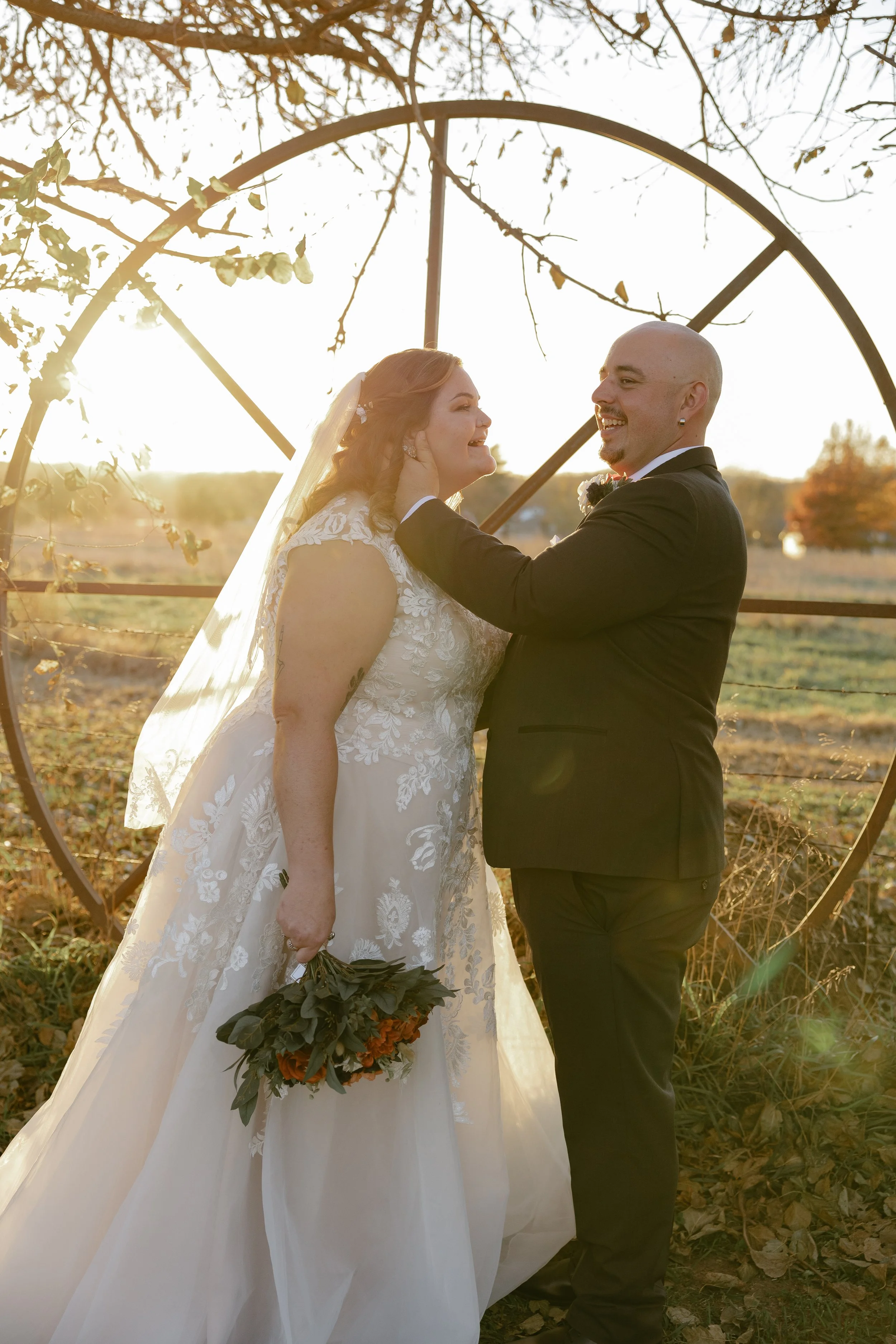 Bride and groom portrait in the Black Hills South Dakota