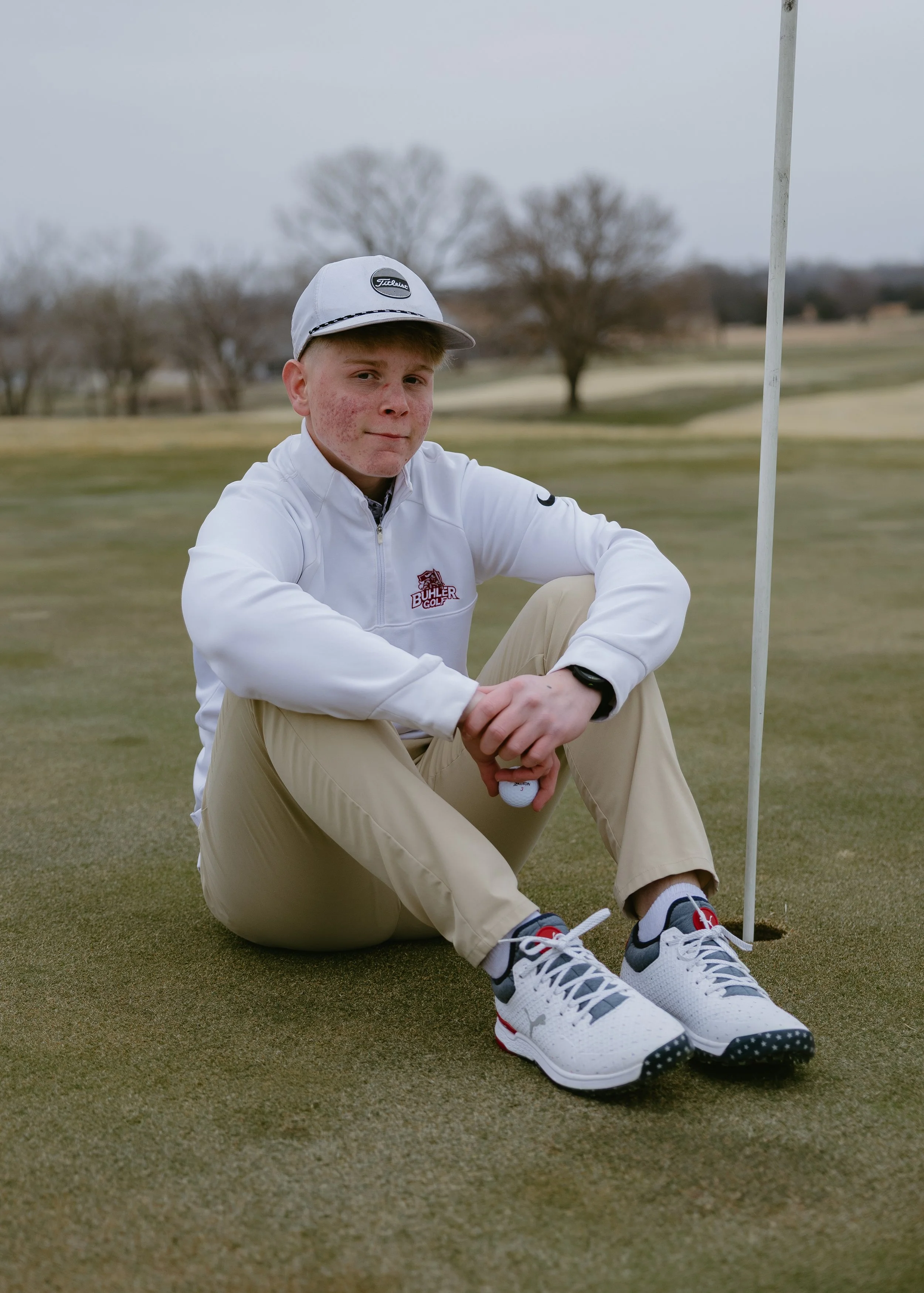 Natural senior portrait photographed in South Dakota