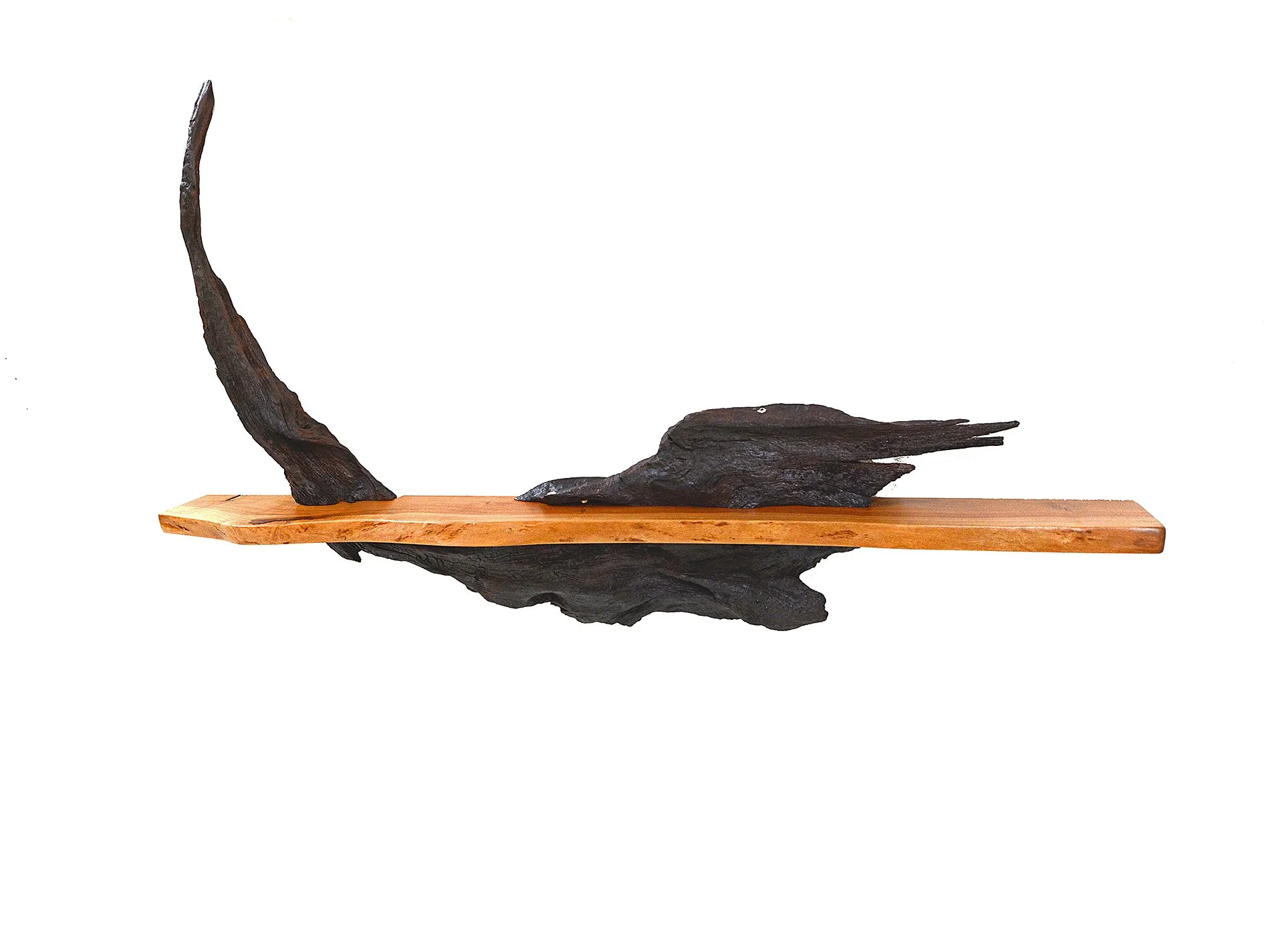 Cherry Shelf on Driftwood