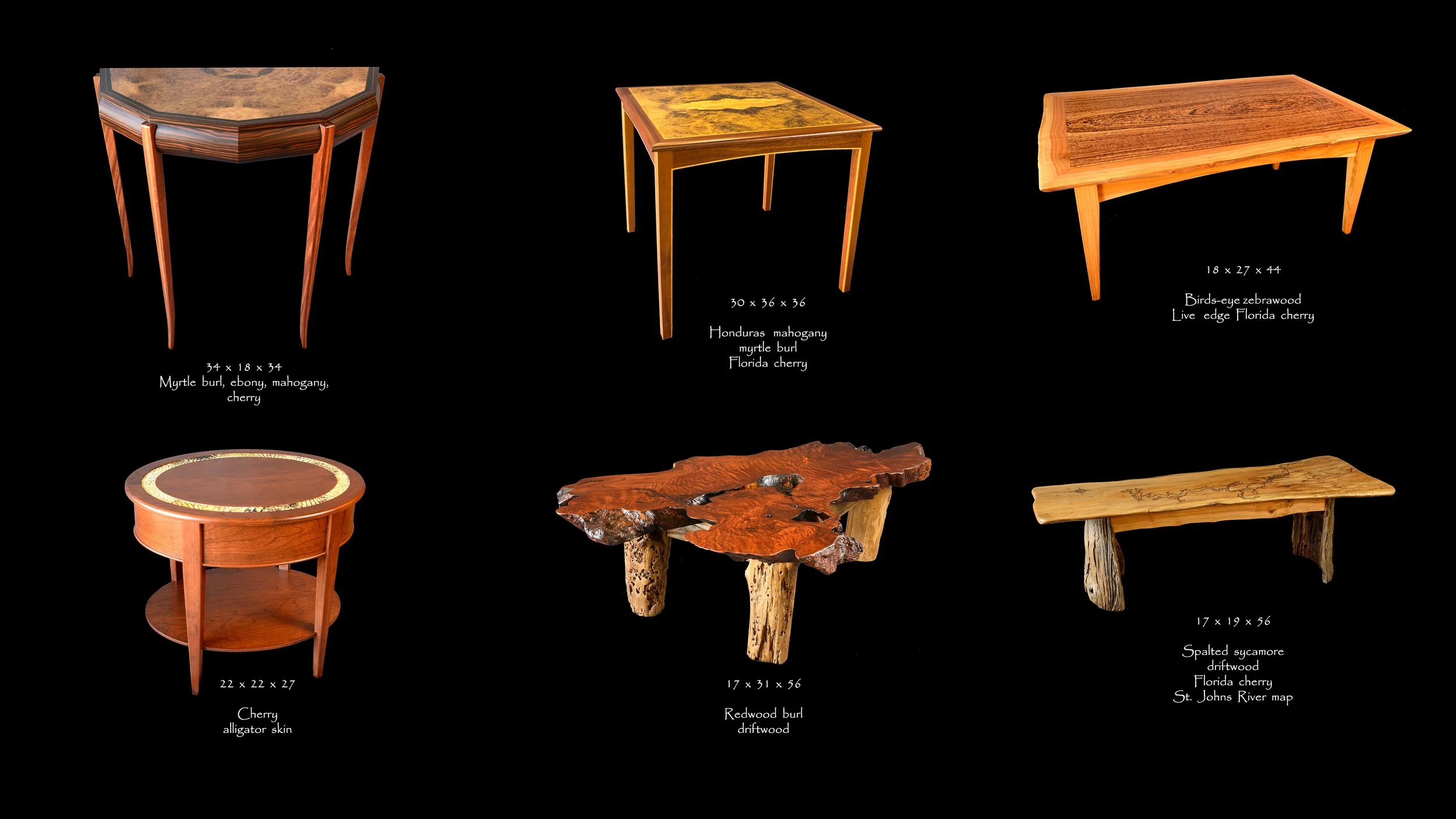 Collection of Tables and Benches