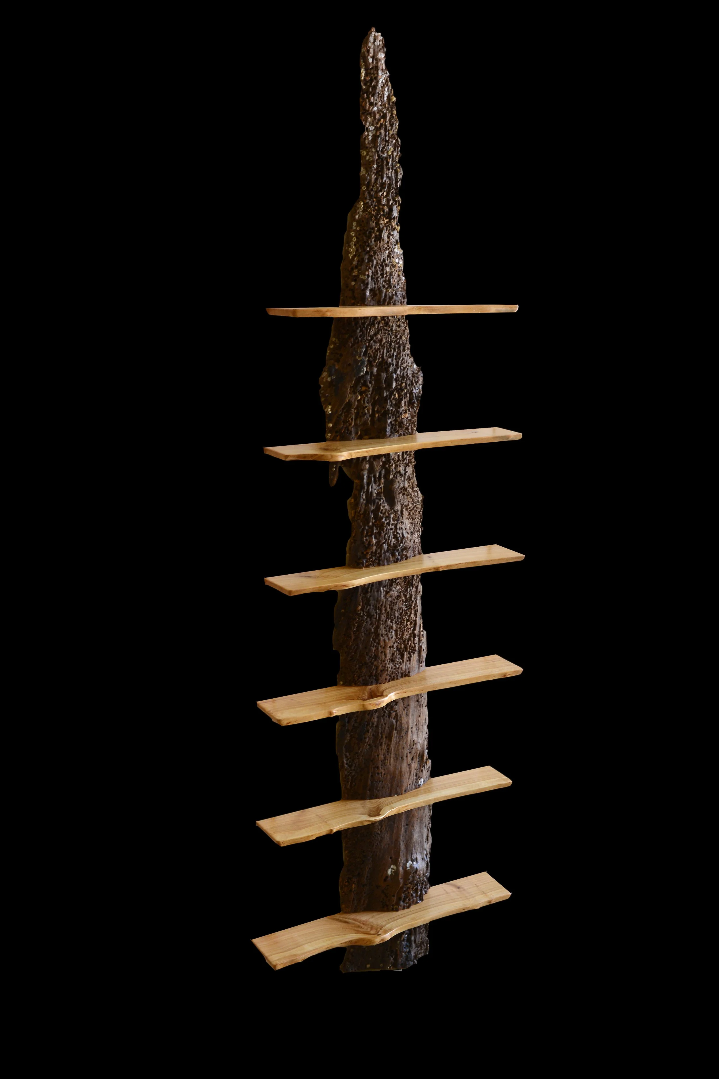 Driftwood and Cherry Shelves