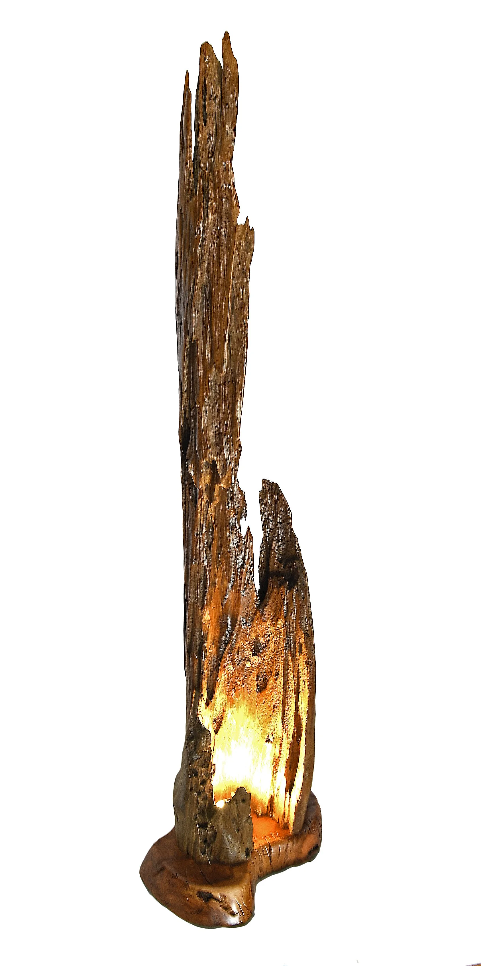 Driftwood and cherry base accent lamp #4  12 x 40.JPG