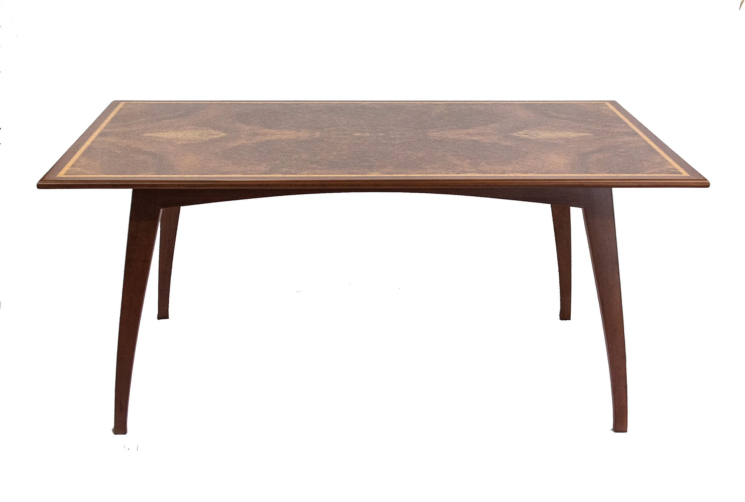 Amboyna Burl, Satinwood, and Cherry Table