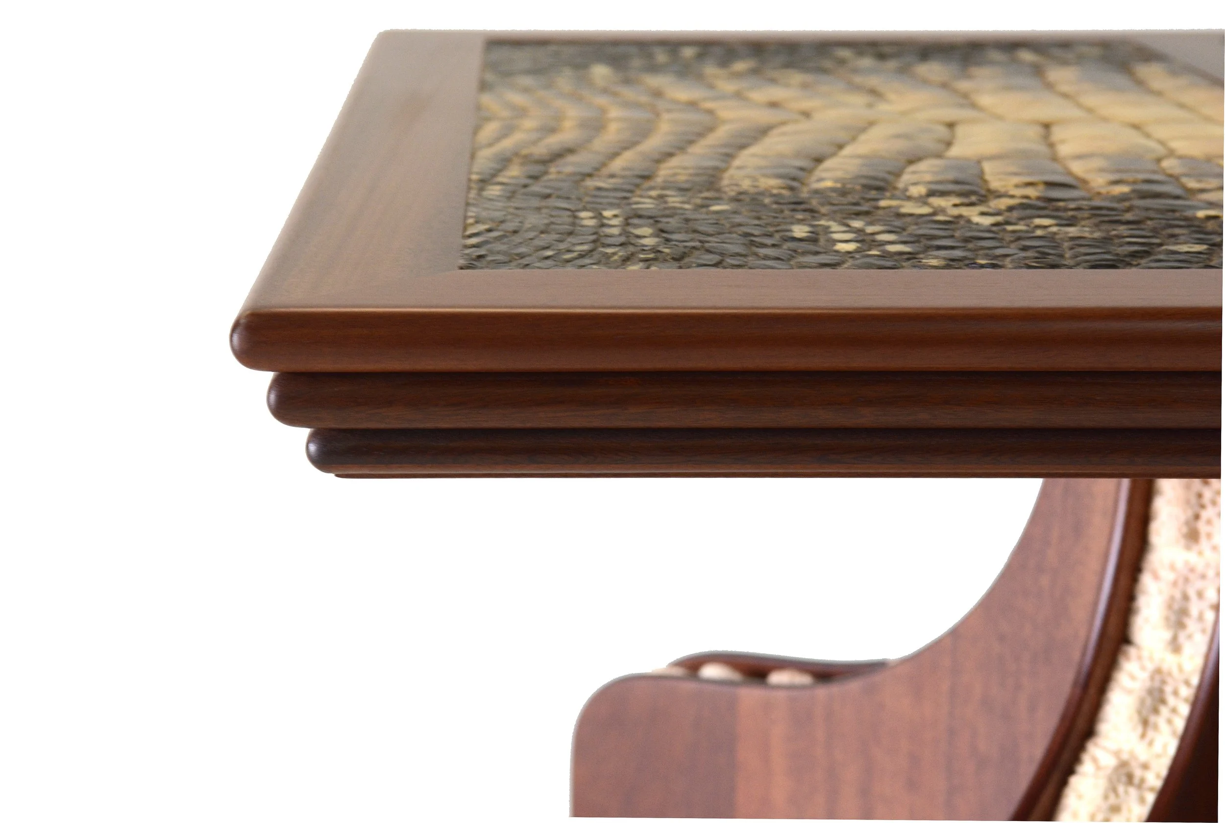 Mahogany and Alligator Skin Table 3