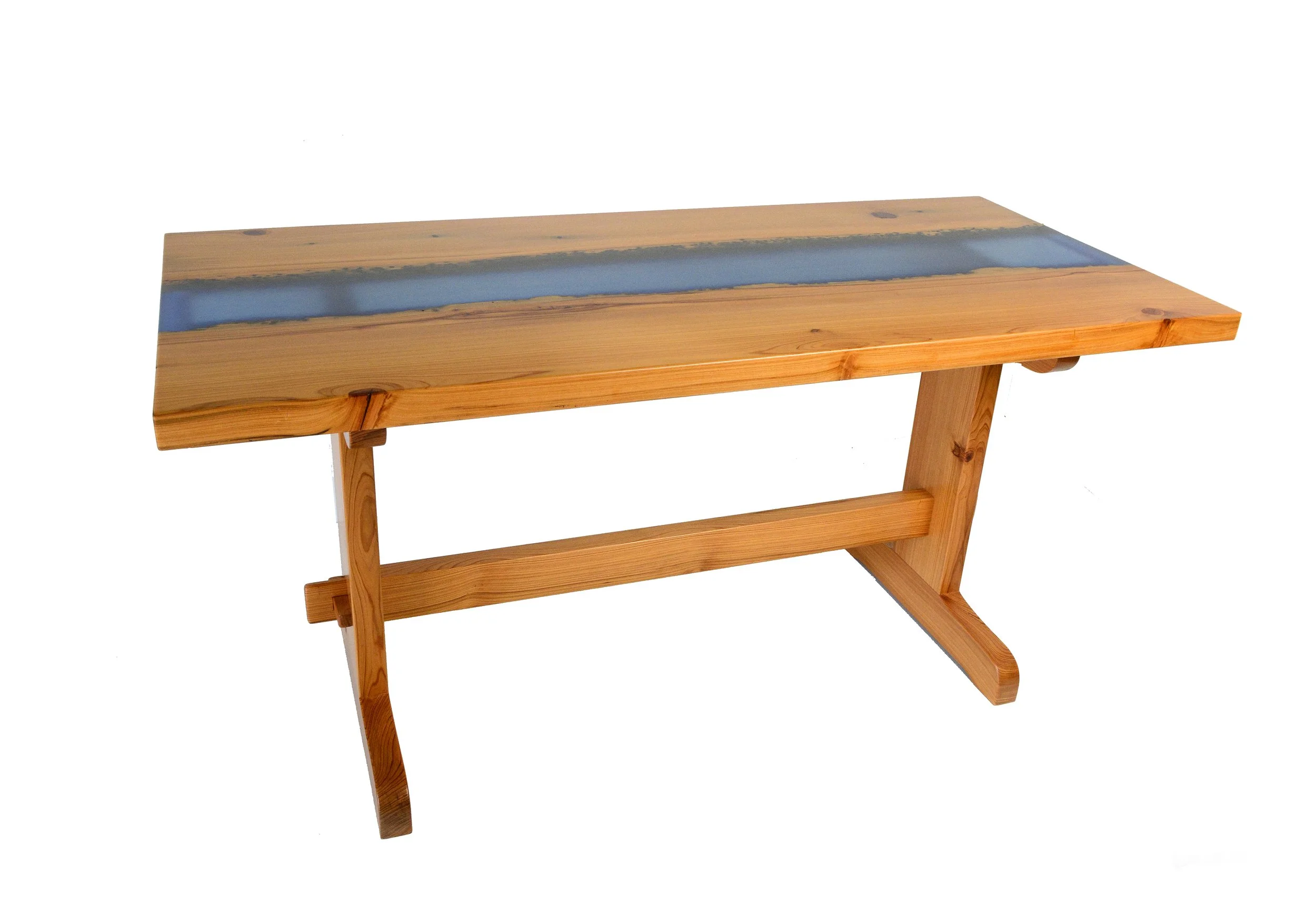 Cypress and Blue Resin