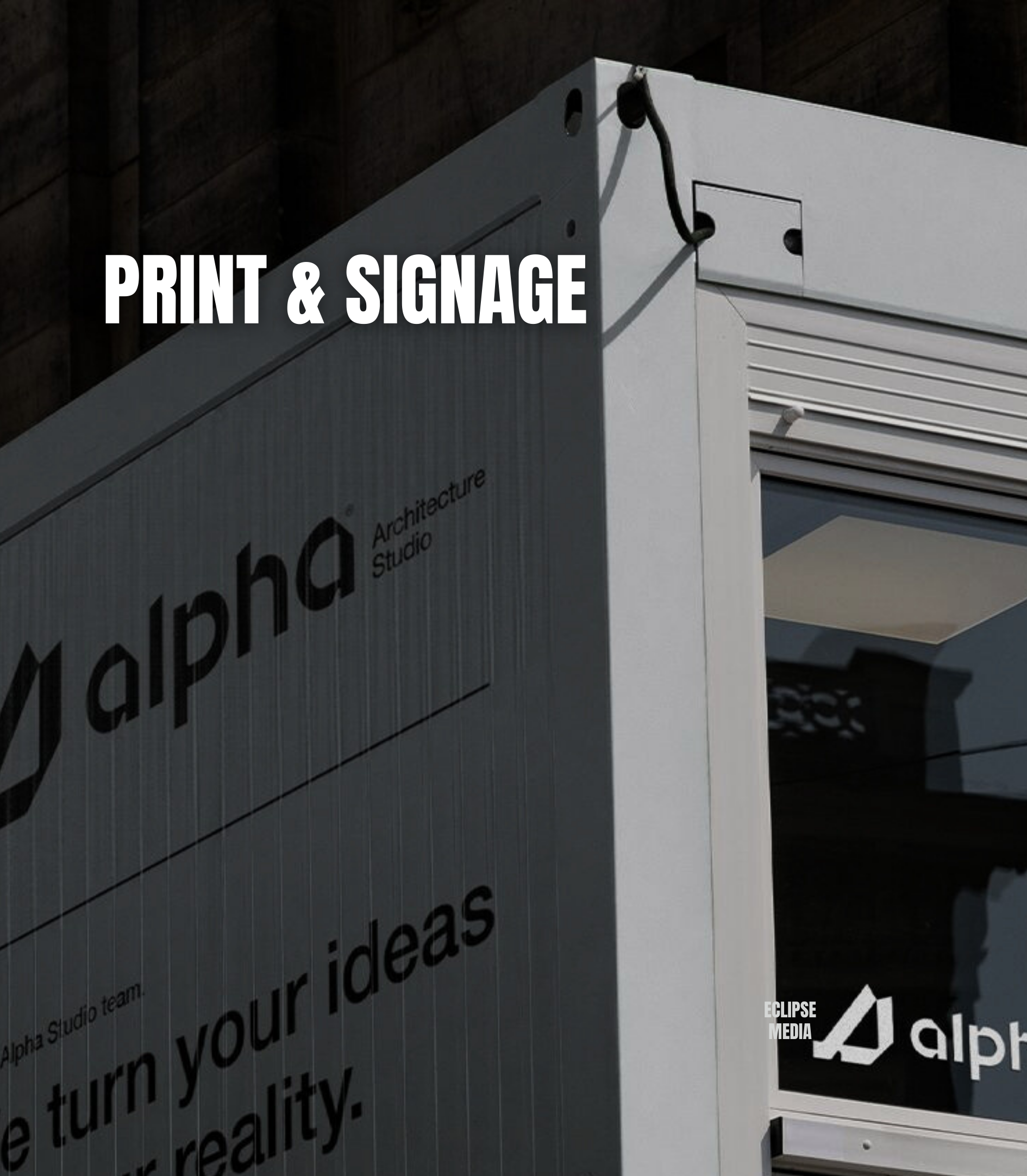 High-quality commercial signage including ACM panels, corflute site signs, banners and office signage designed to promote construction and industrial businesses.