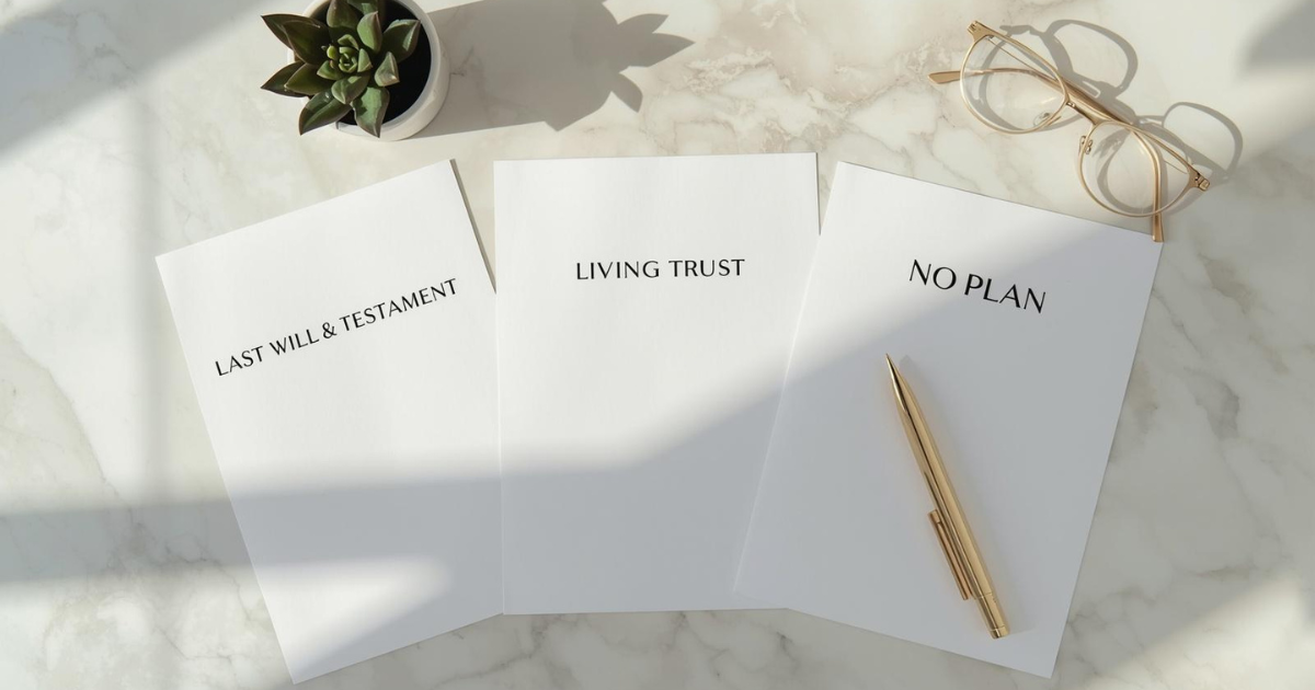 The Difference Between a Will, a Trust, and Nothing — What Happens to Each Family