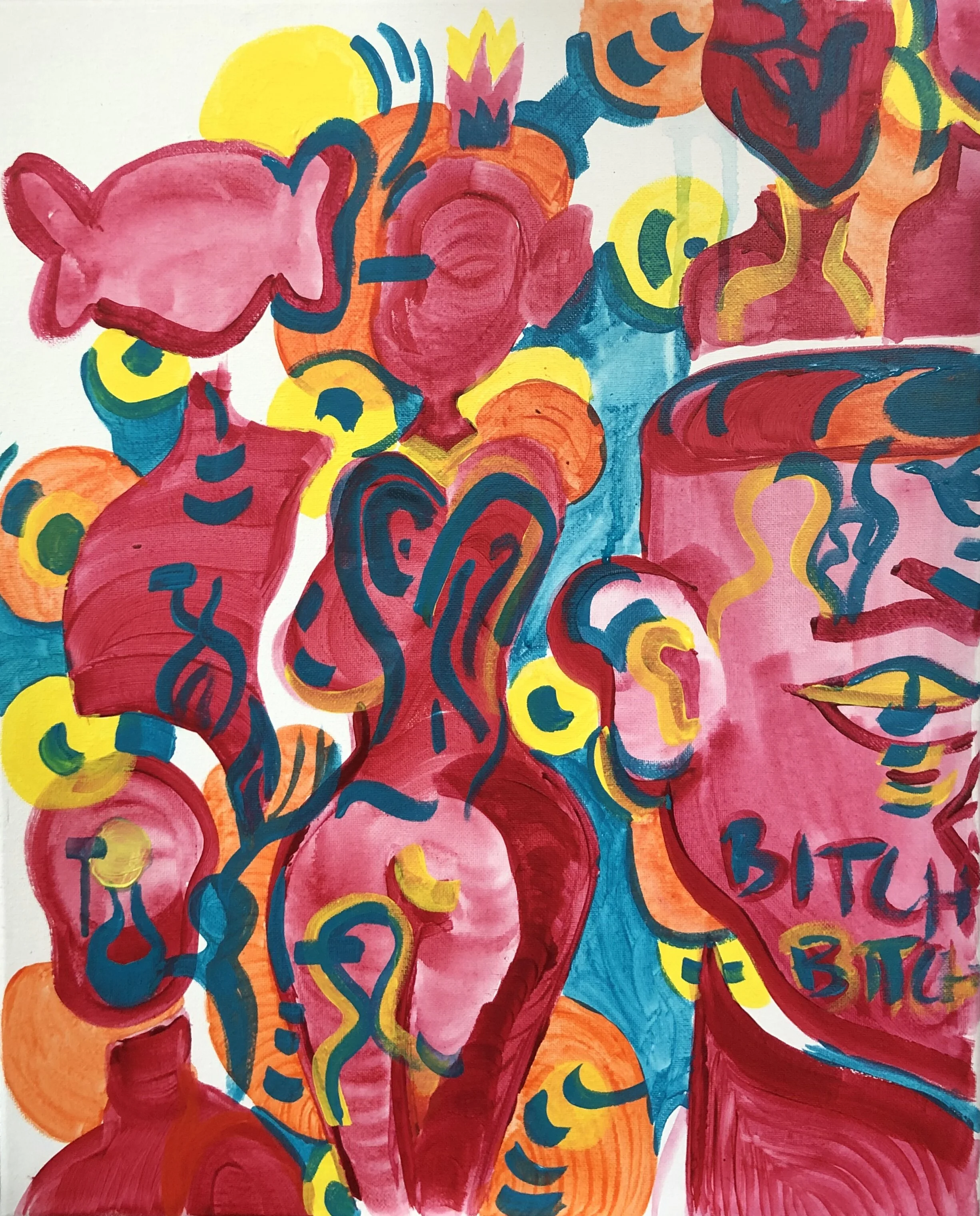 "Brght", 2019
16 x 20in, Acrylic on Canvas 
Private Collection