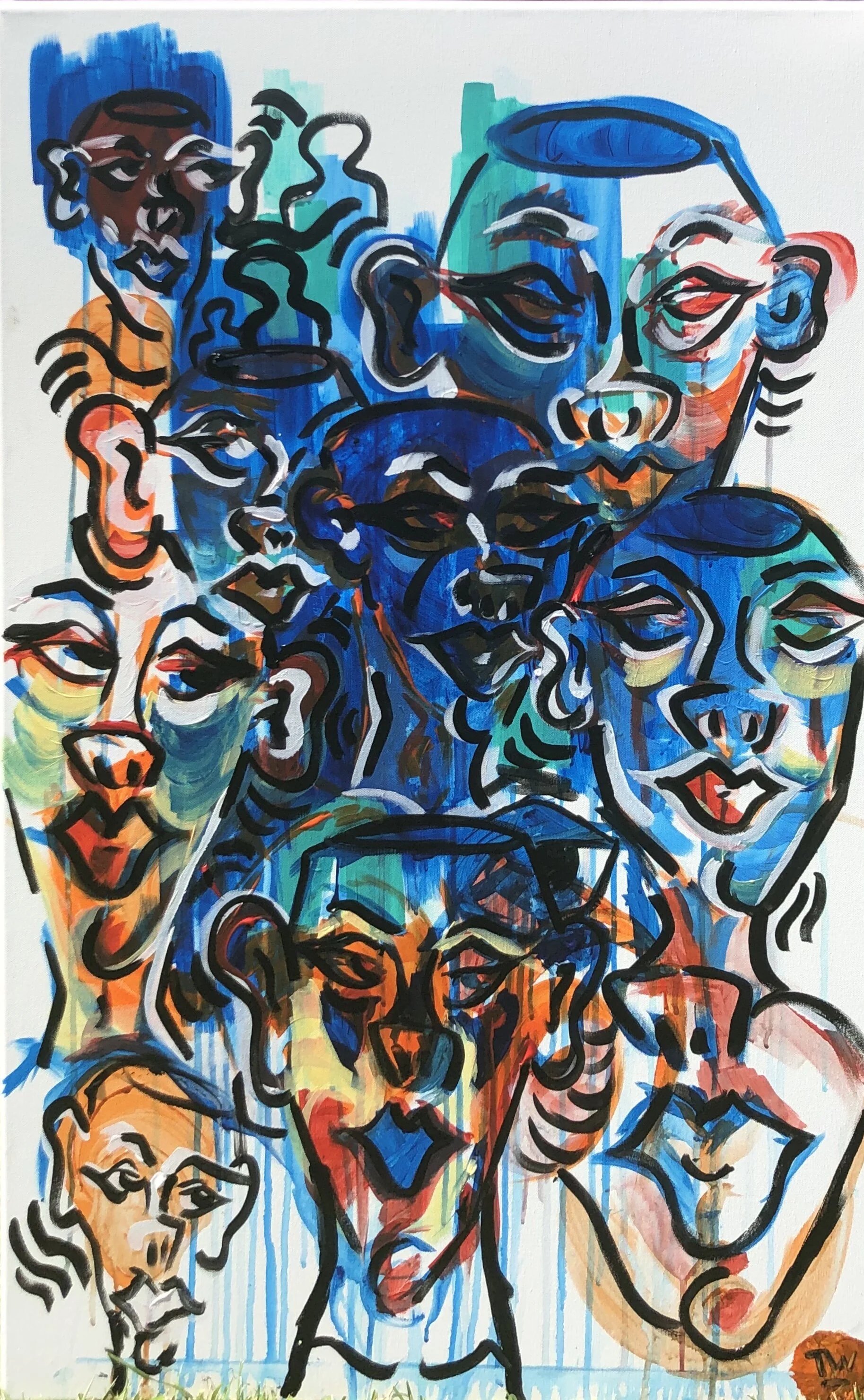 A Hue Of Bothersome | 25 x 40 | Acrylic On Canvas | Sold