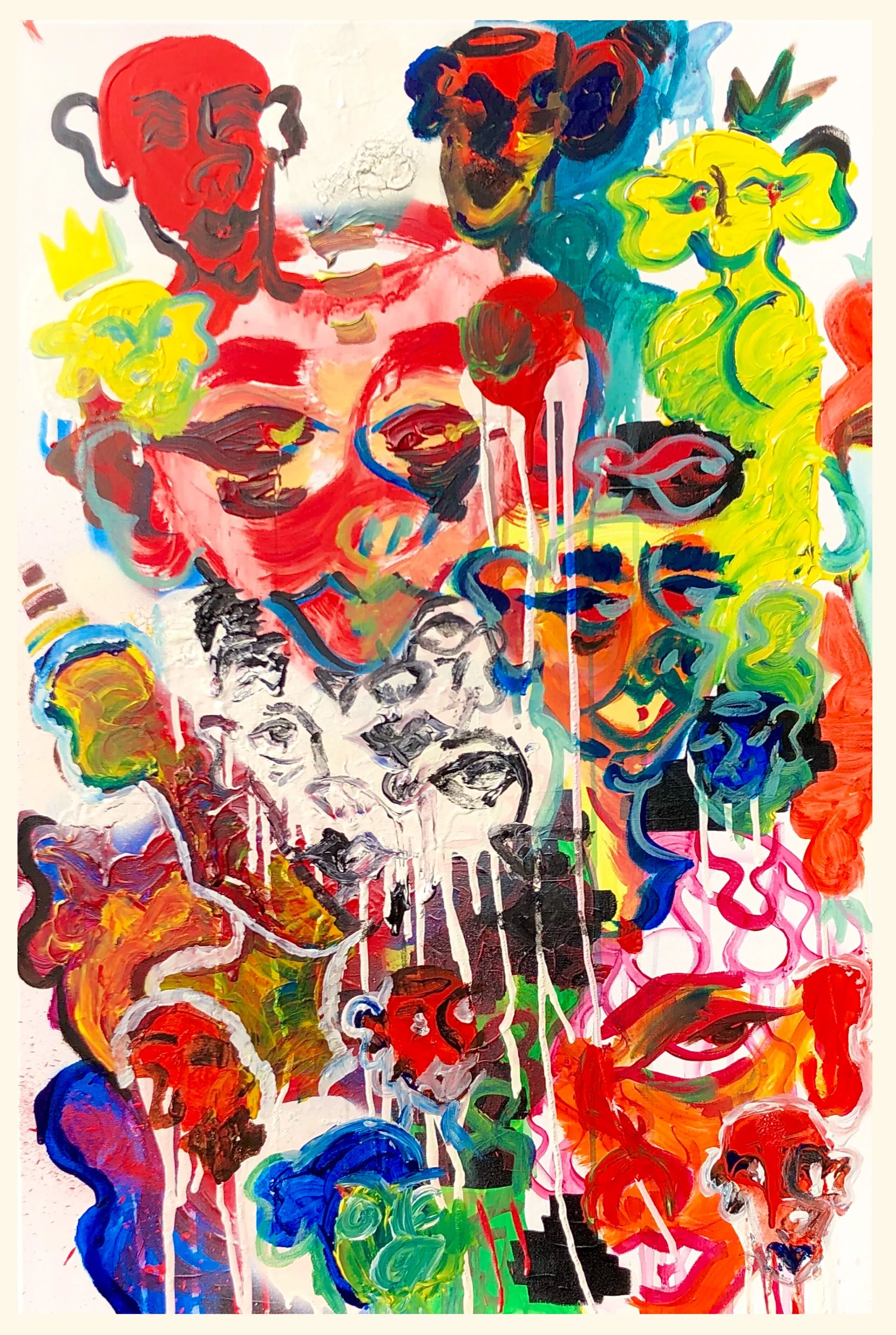 Headache | 25 x 40 | Mixed Media On Canvas | Sold