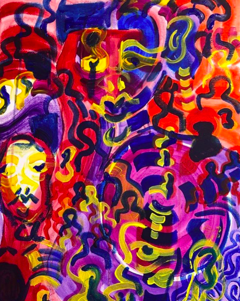 In Without | 16 x 20 | Acrylic On Canvas | Sold