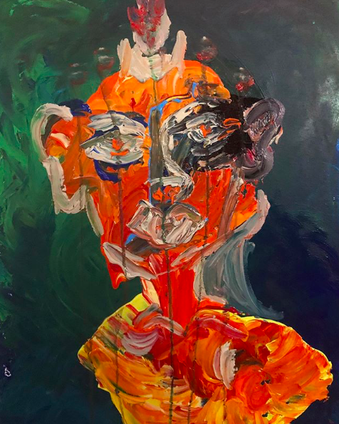 The Ruined King | 20 x24 | Acrylic On Canvas | Sold