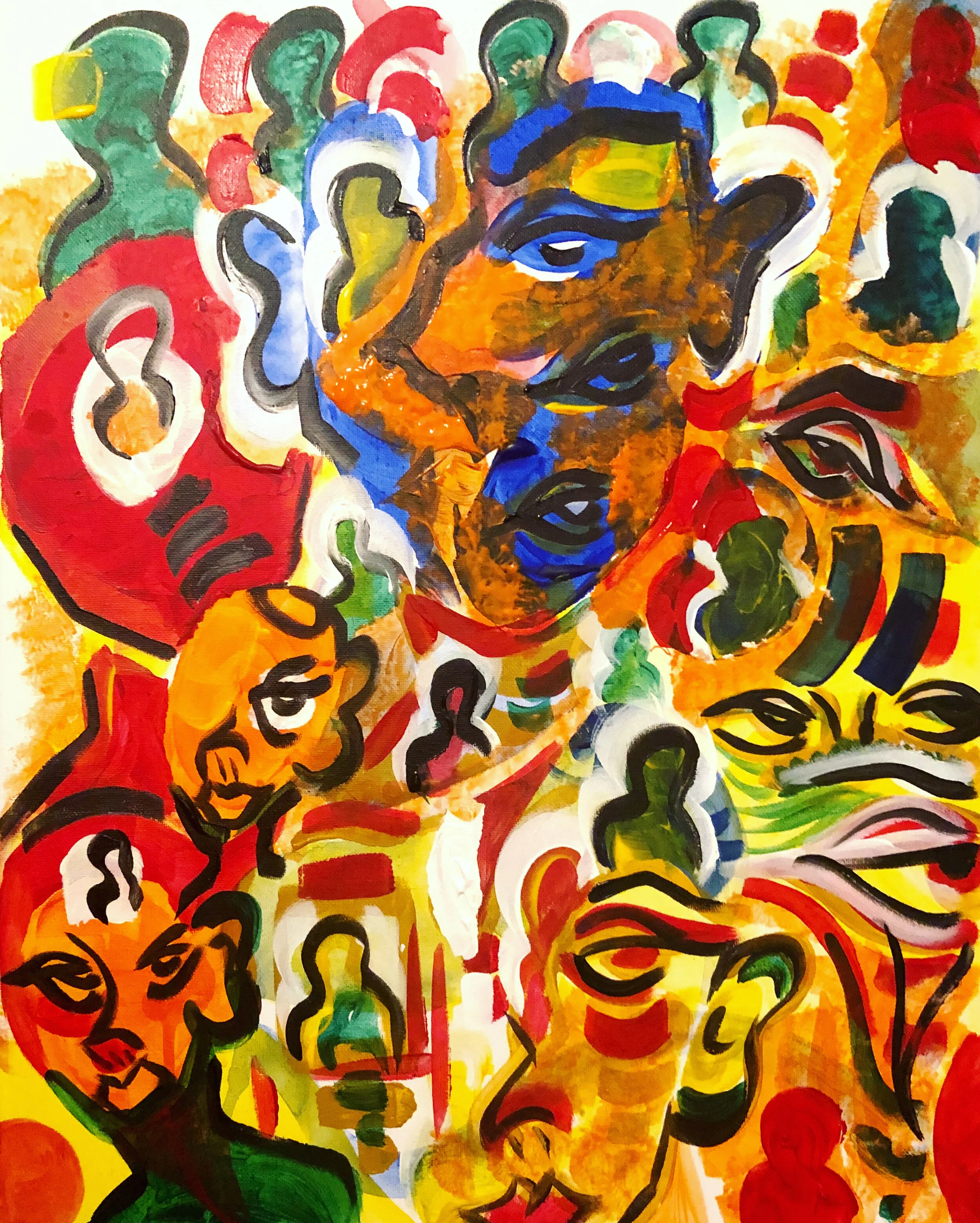 Mood Swingz | 16 x 20 | Acrylic On Canvas | Sold