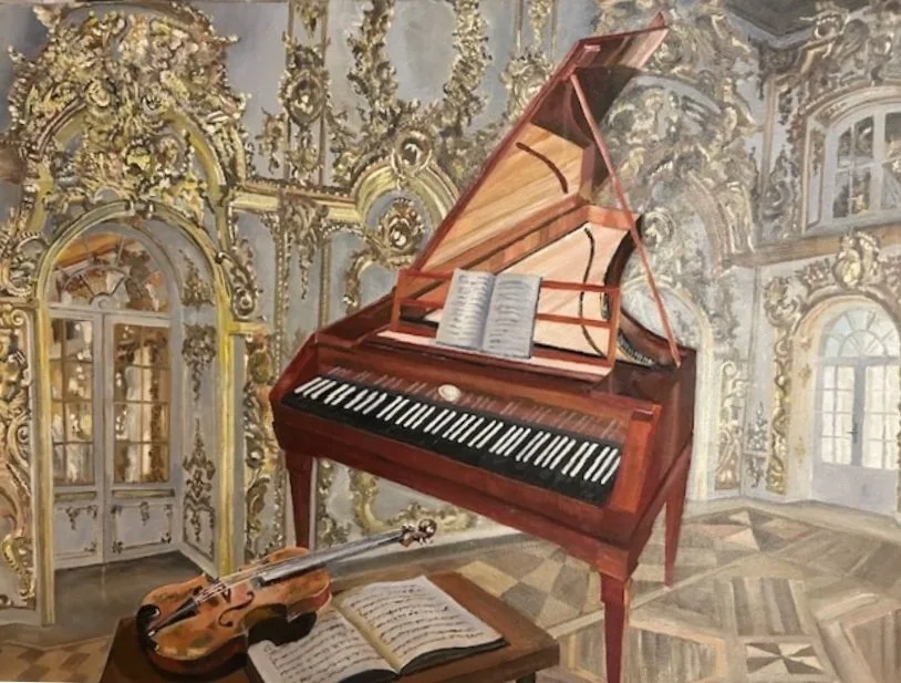 Palatial Chords, 22"x28", oil on canvas (private collection)
