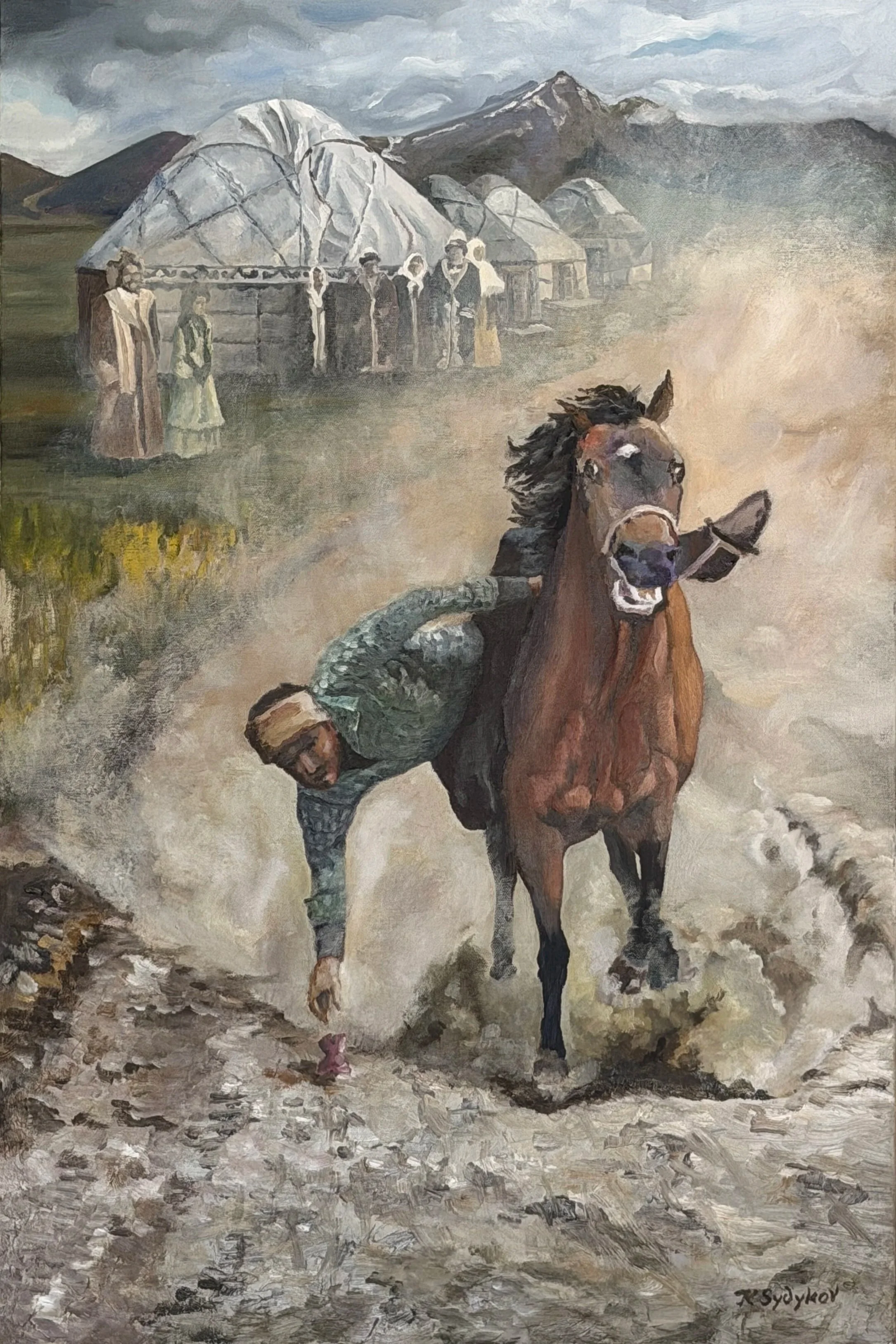 Fortune in the Dust, 24"x36", oil on canvas