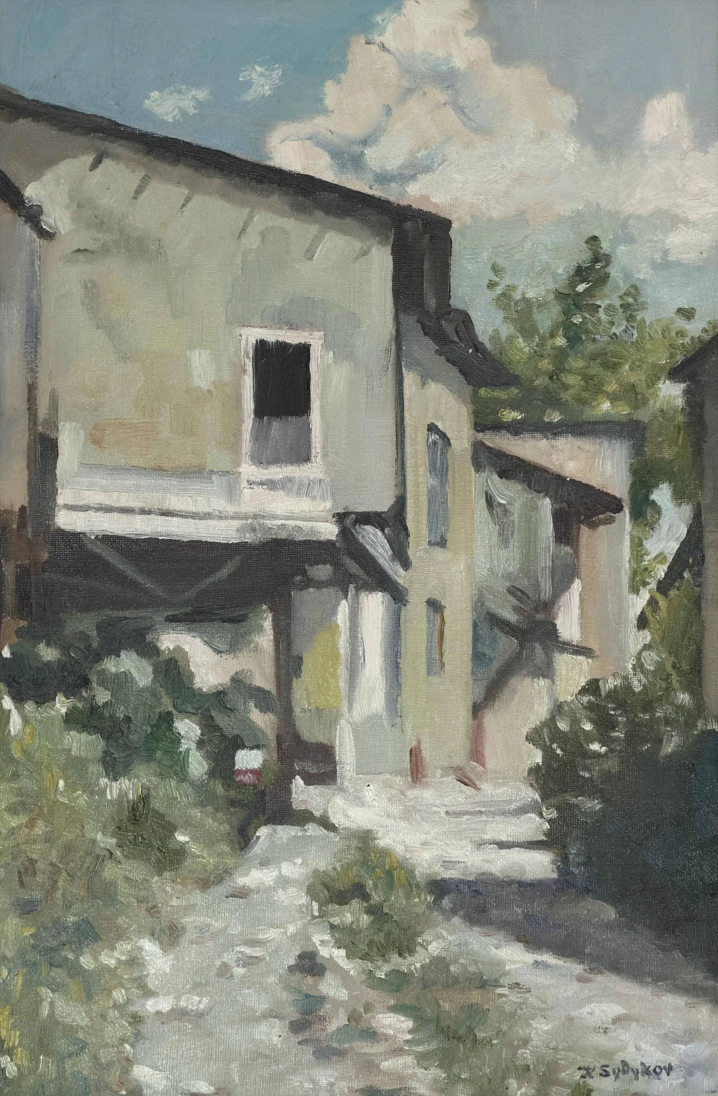 The Quiet Nook, 12"x18", oil on canvas glued on plywood