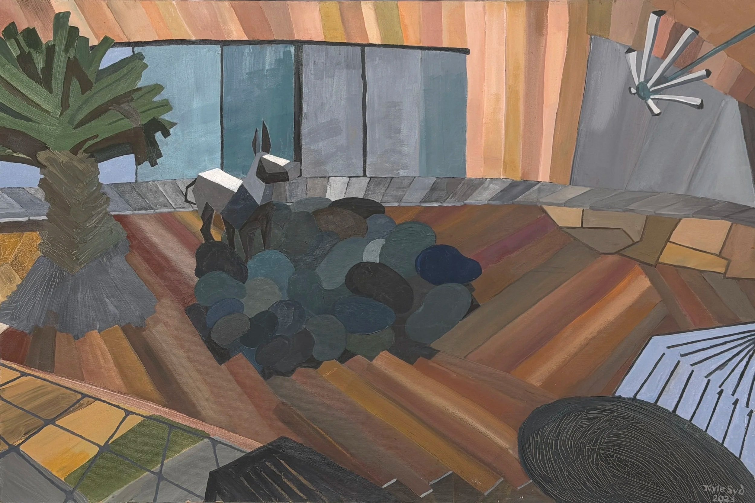 Mexican Pebbles, 24"x35", acrylic on canvas (private collection)