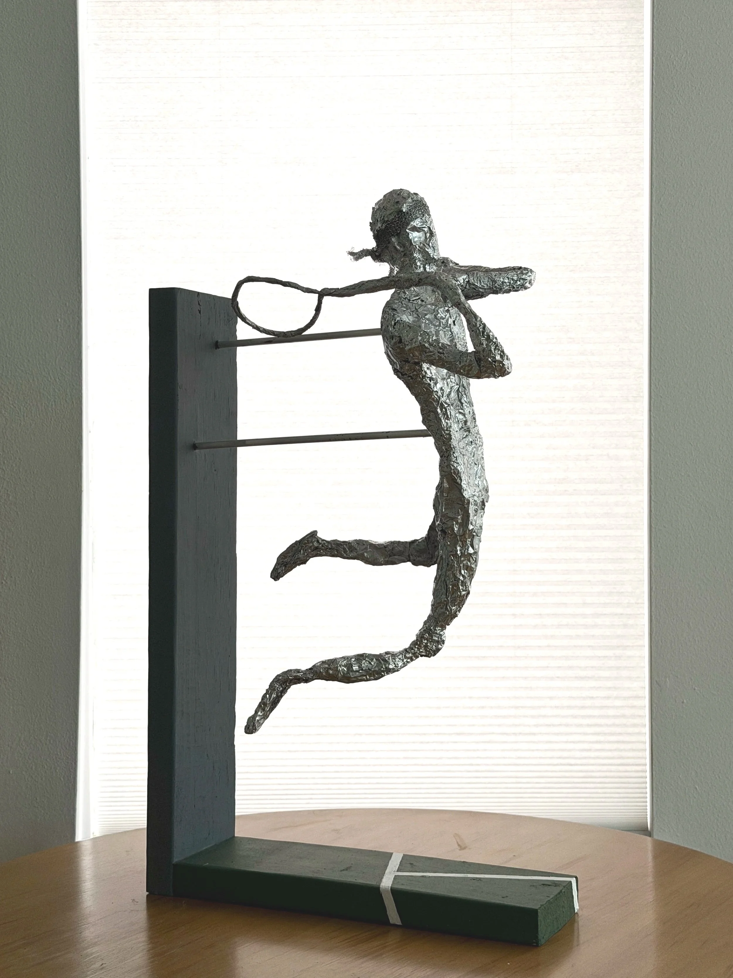 The Best, 32"x19"x10", wire, metal mesh, aluminum foil, wood