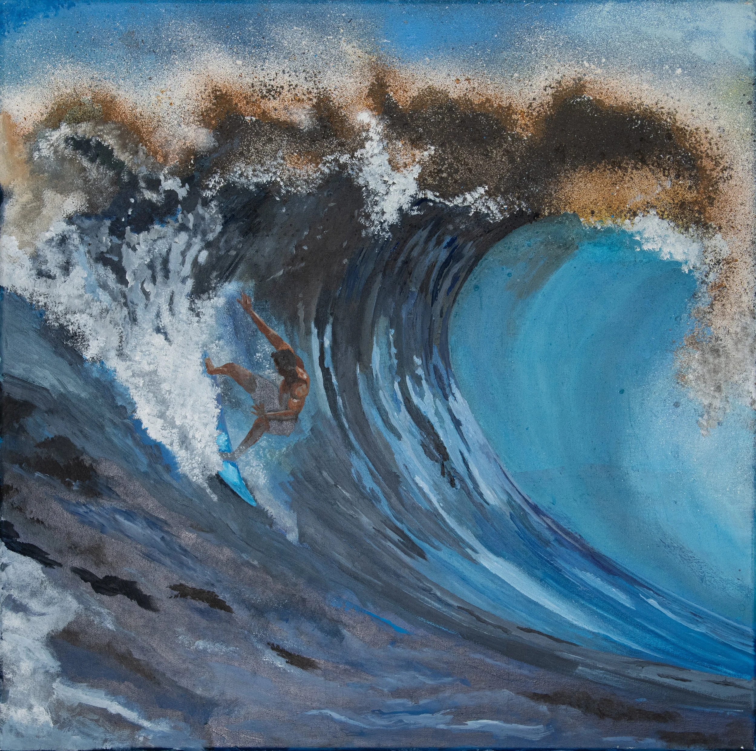 Zero Sum, 30"x30", acrylic on canvas (private collection)