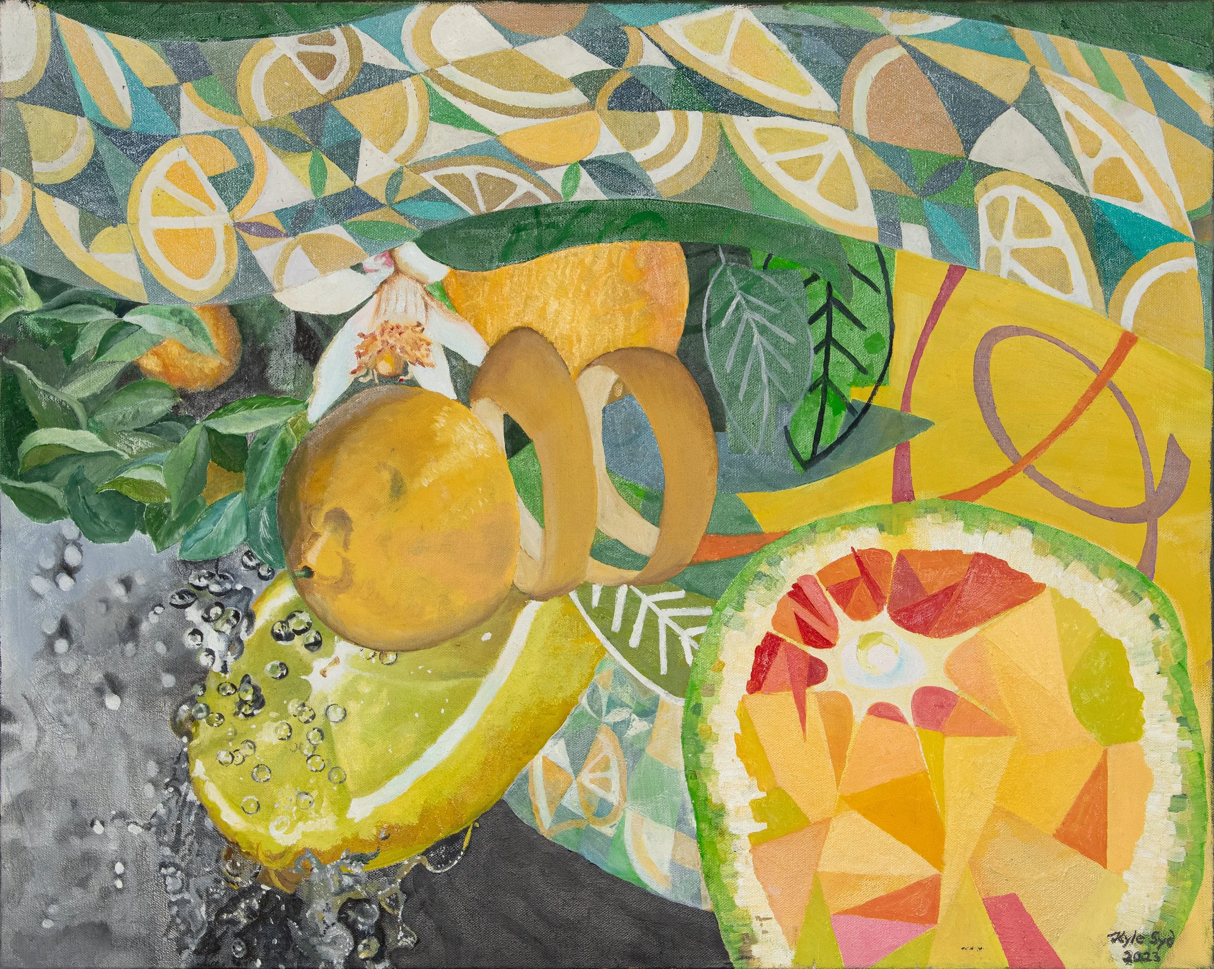 Yellow Zest, 20"x24", acrylic on canvas (private collection)