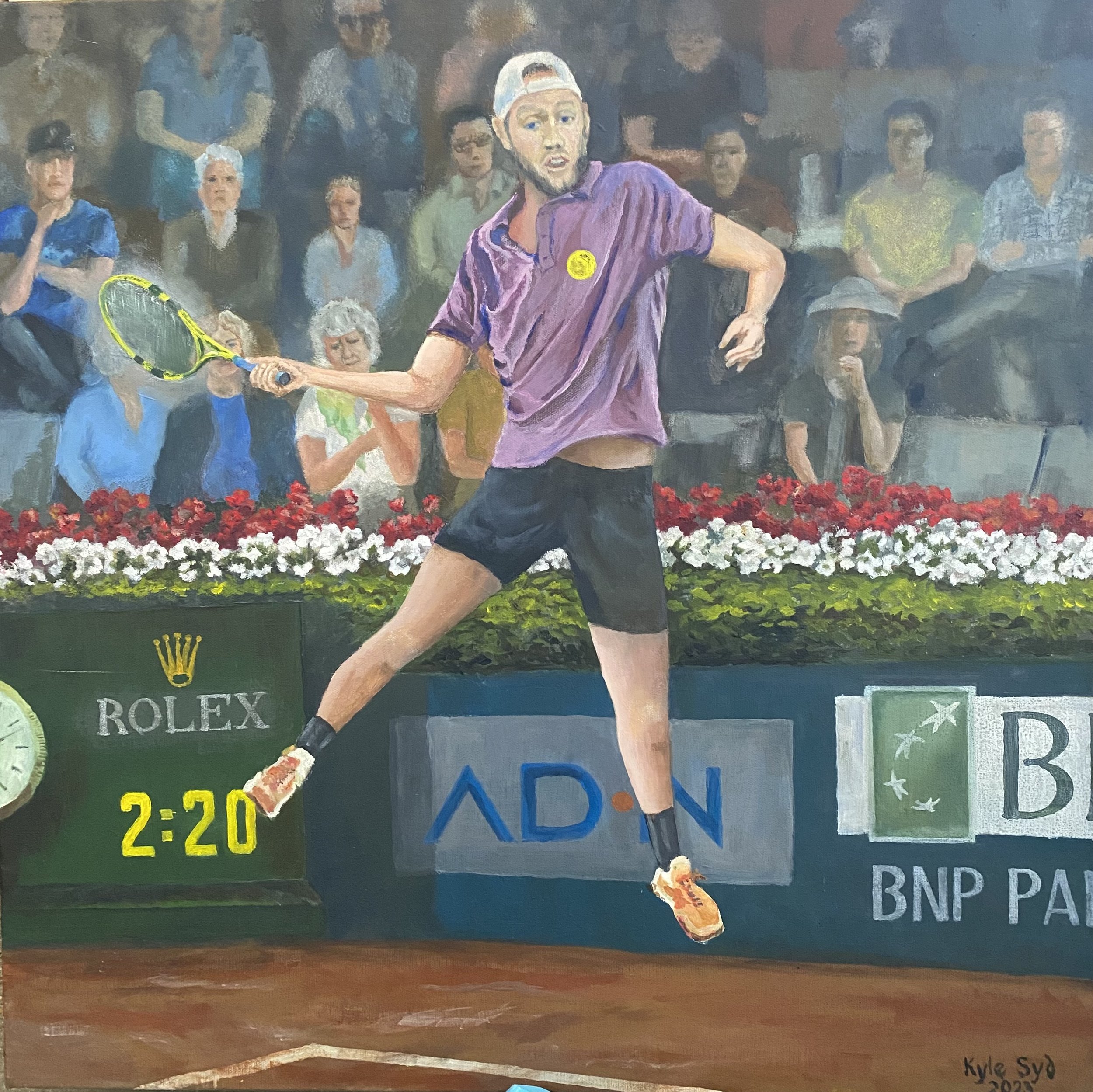 High Bounce, 28"x22", acrylic on canvas (private collection)