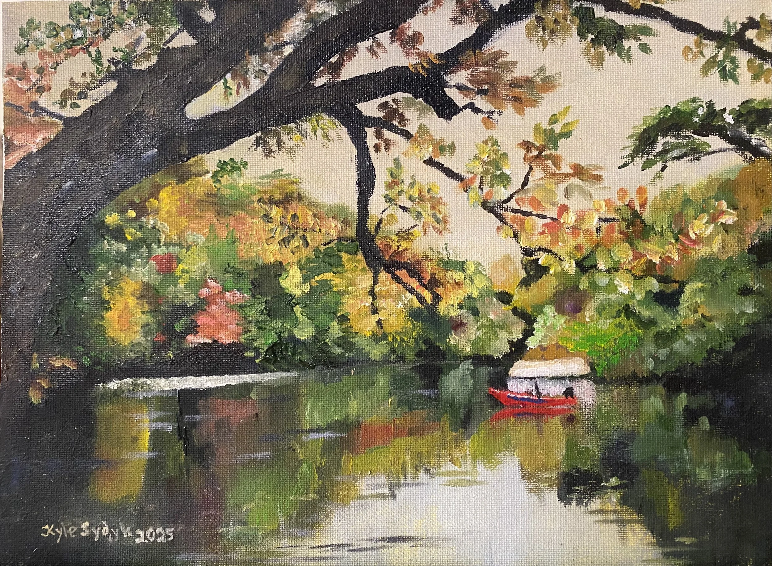 The Red Boat, 9"x12", oil on canvas (private collection)