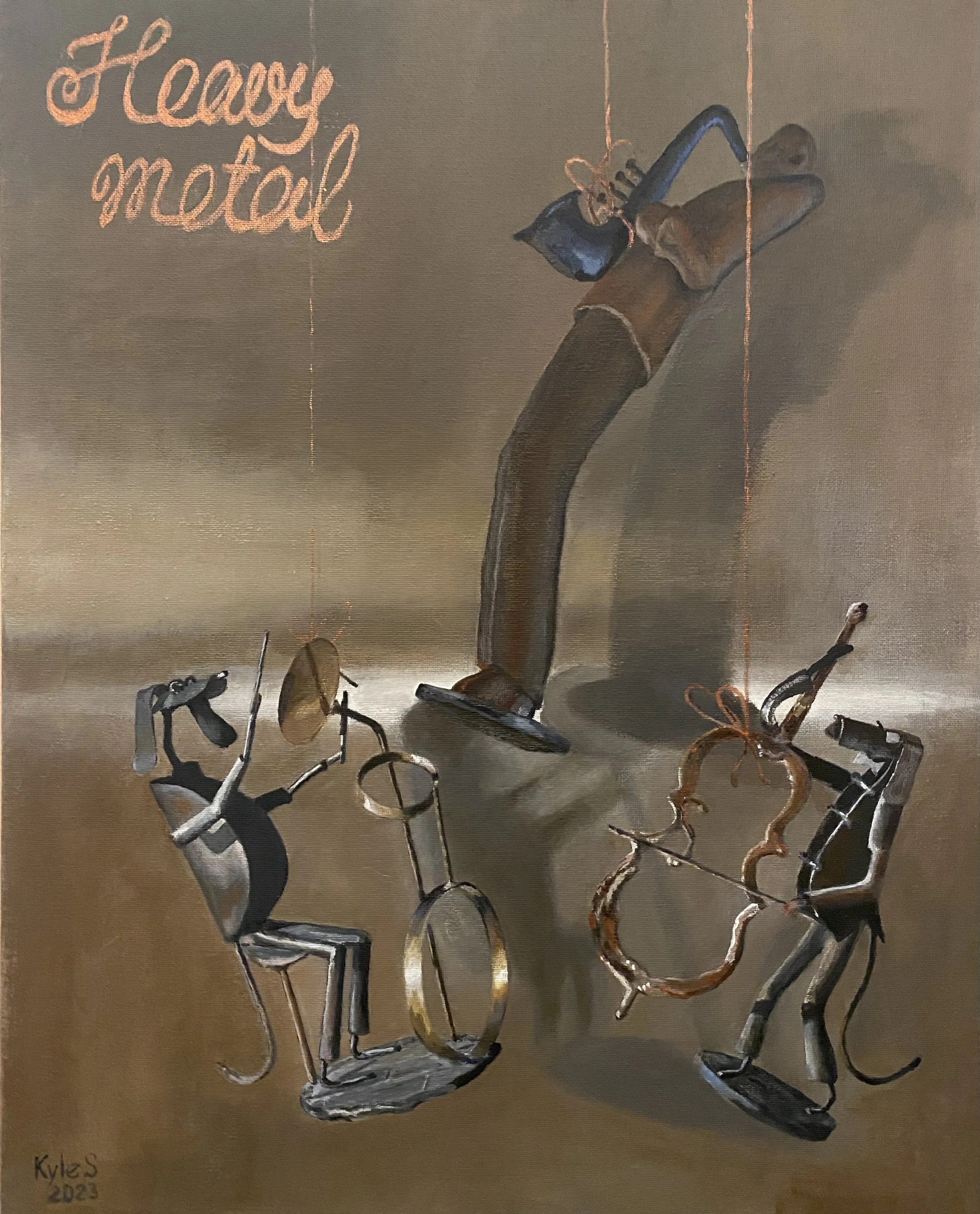 Heavy Metal, 20"x16" oil on canvas (private collection)
