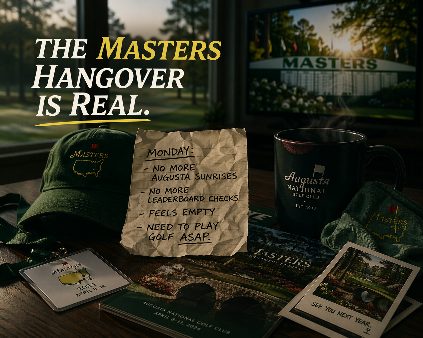 The Masters Hangover Is Real — And Every Golfer Feels It